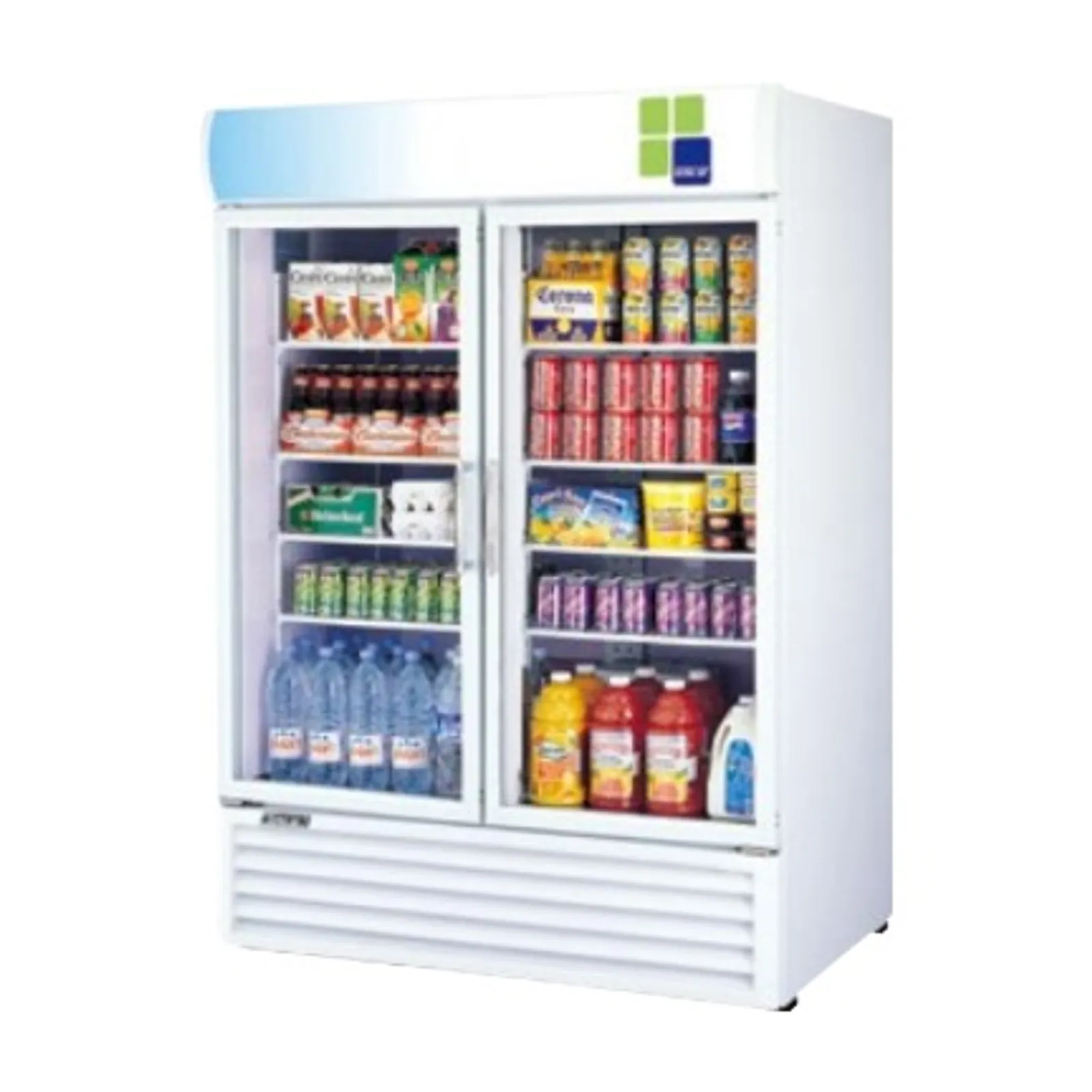 Turbo Air FRS-1350RS - 2 Glass Door Upright Fridge