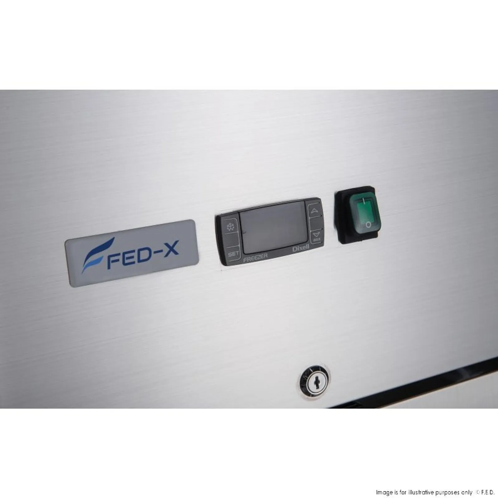 FED-X XURC600G1V - Full Glass Door Upright Fridge