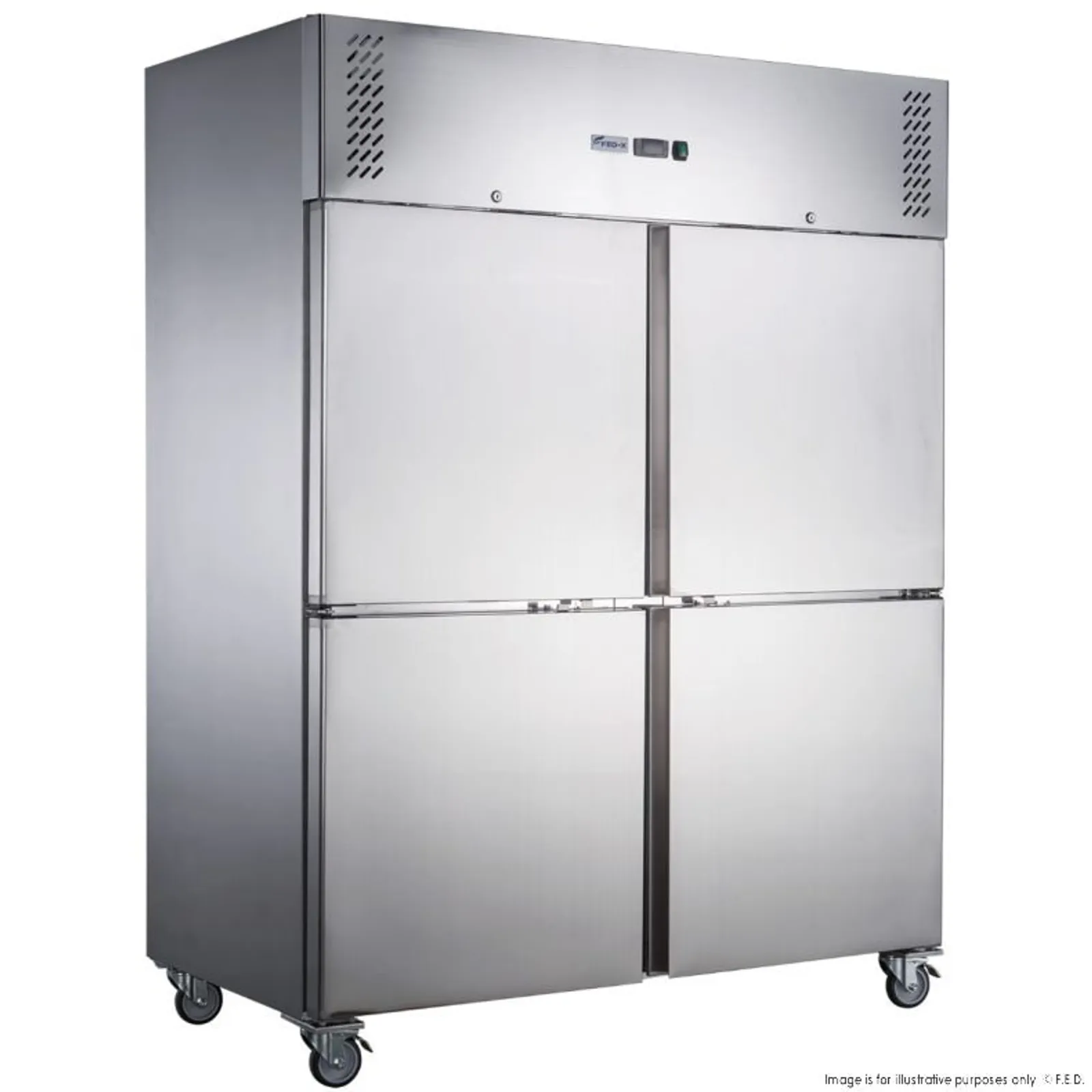 FED-X XURC1410S2V - Four Door Upright Fridge