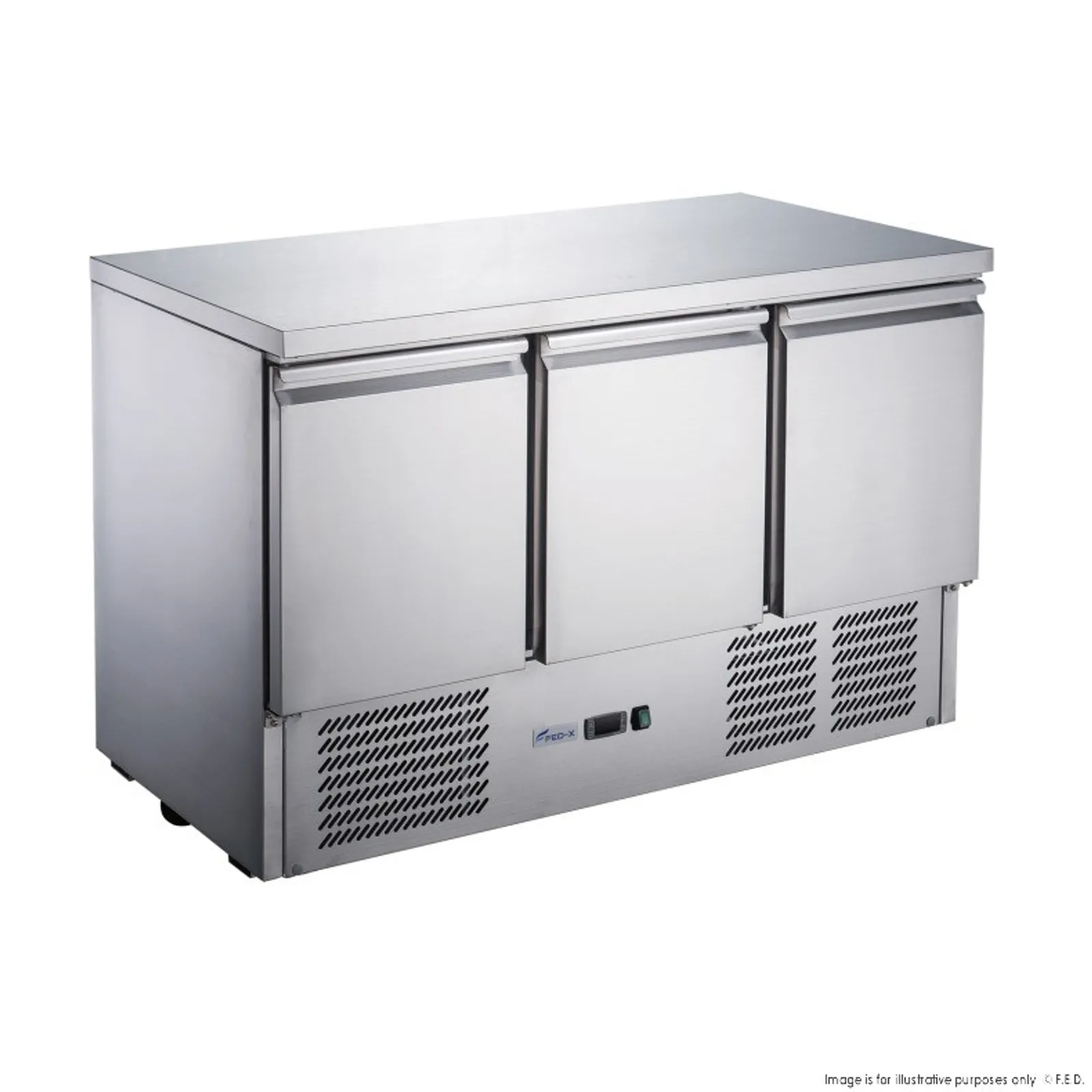 FED-X XGNS1300B - Compact Workbench Fridge