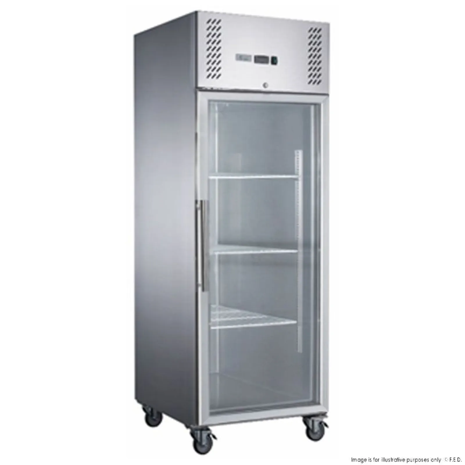 FED-X XURF600G1V - Full Glass Door Upright Freezer