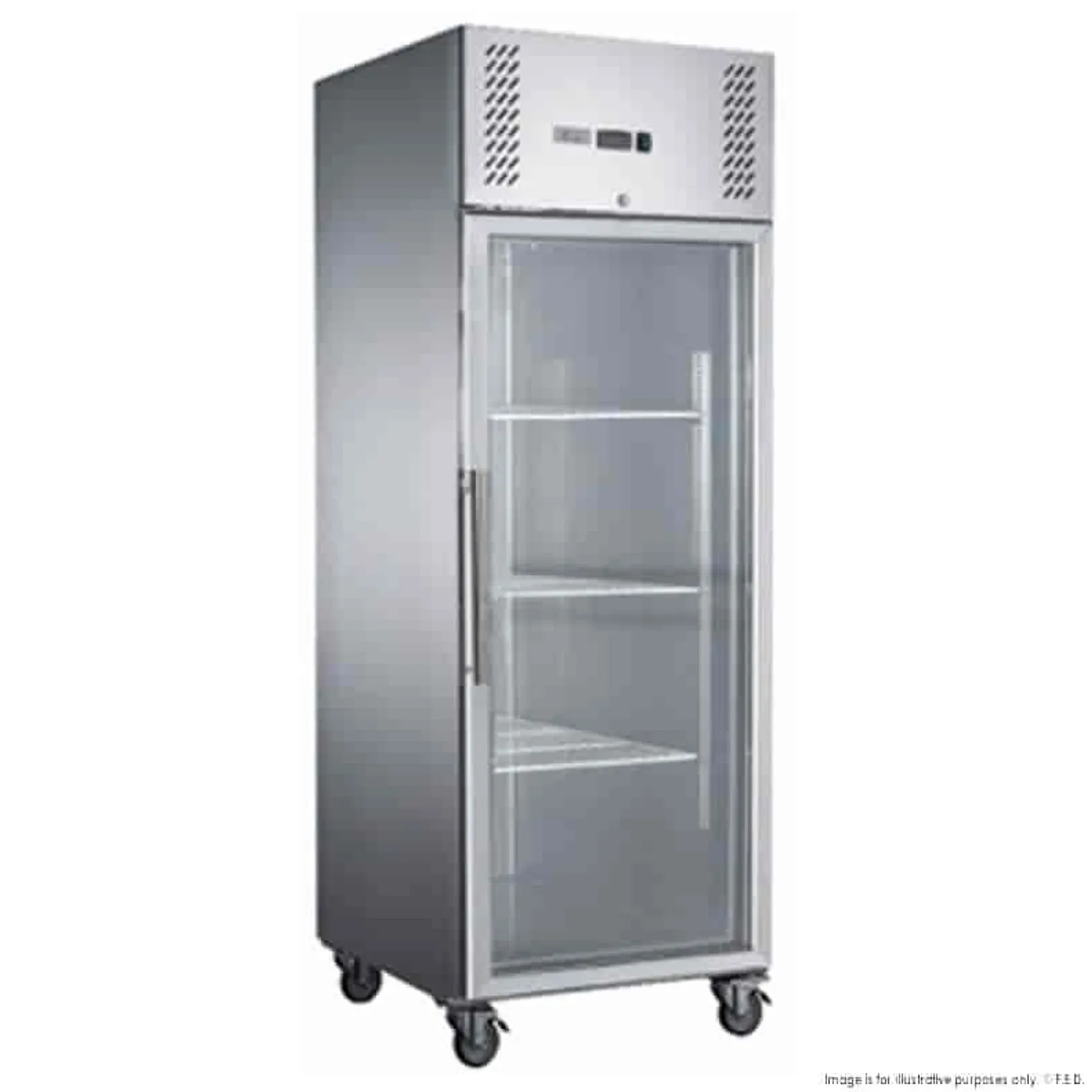 FED-X XURF600G1V - Full Glass Door Upright Freezer