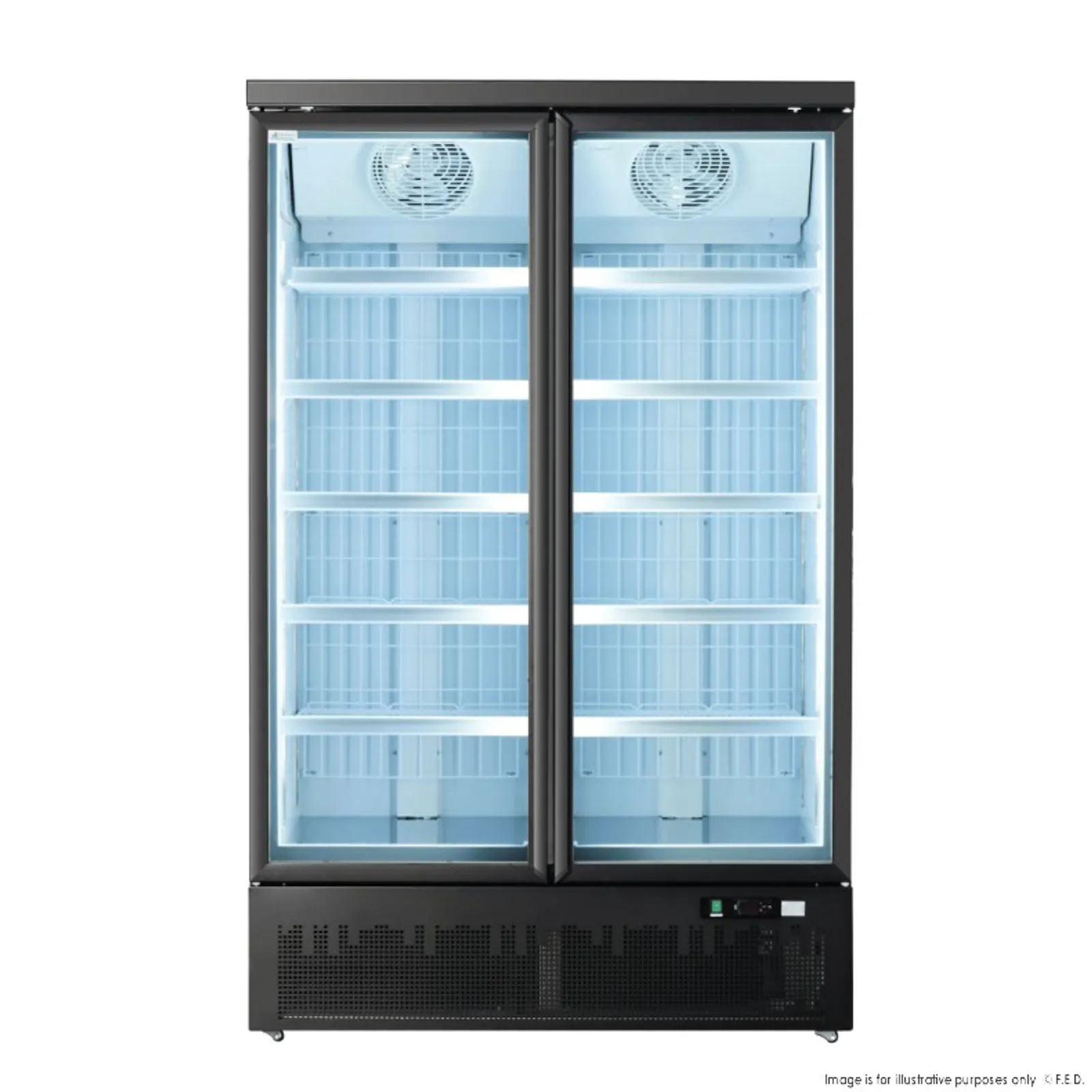 Thermaster LG-1000BGBMF - 2 Door Supermarket Freezer