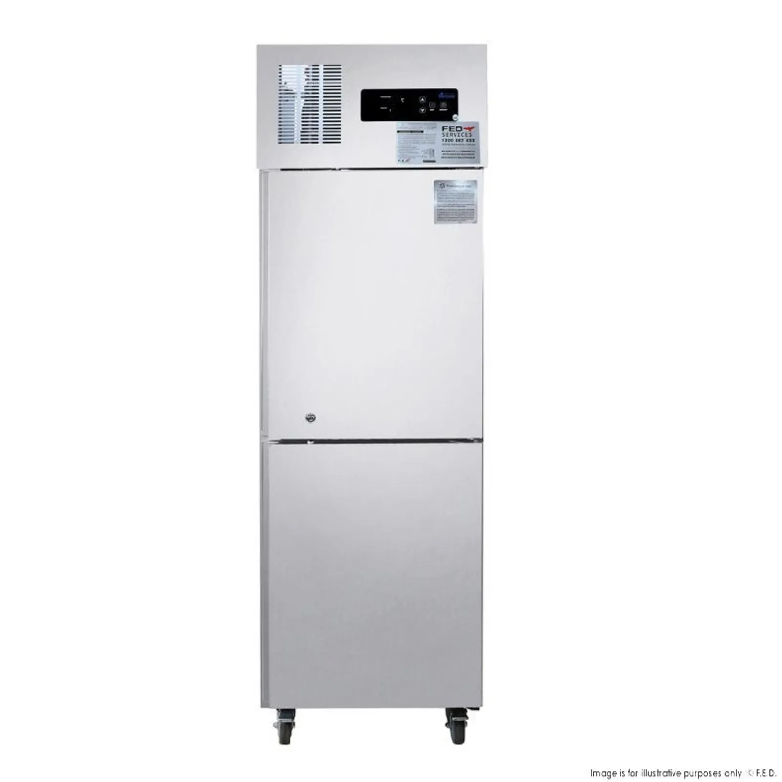 Thermaster SUF500 - 2 x Half Door SS Freezer
