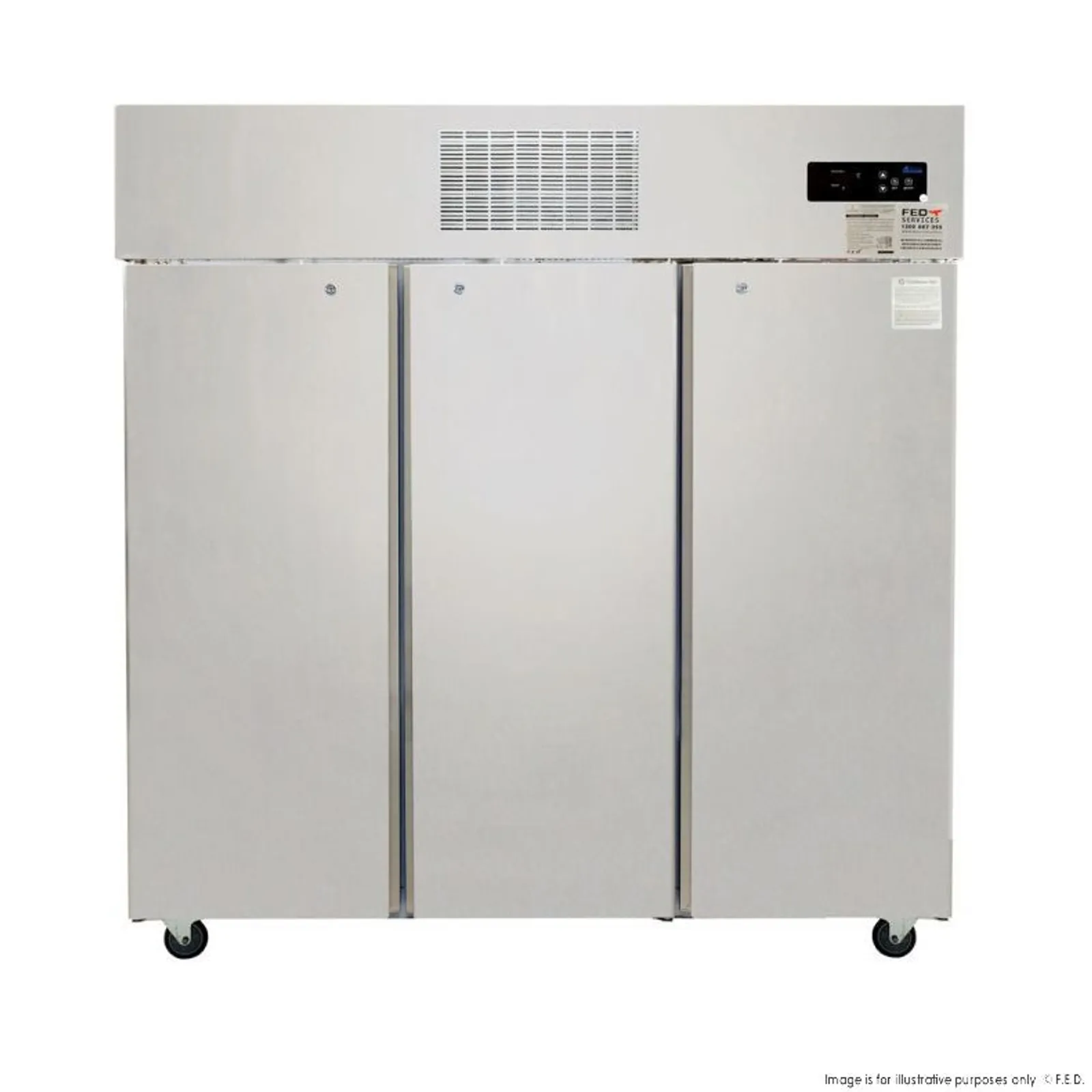 Thermaster SUF1500 - 3 Door SS Upright Storage Freezer