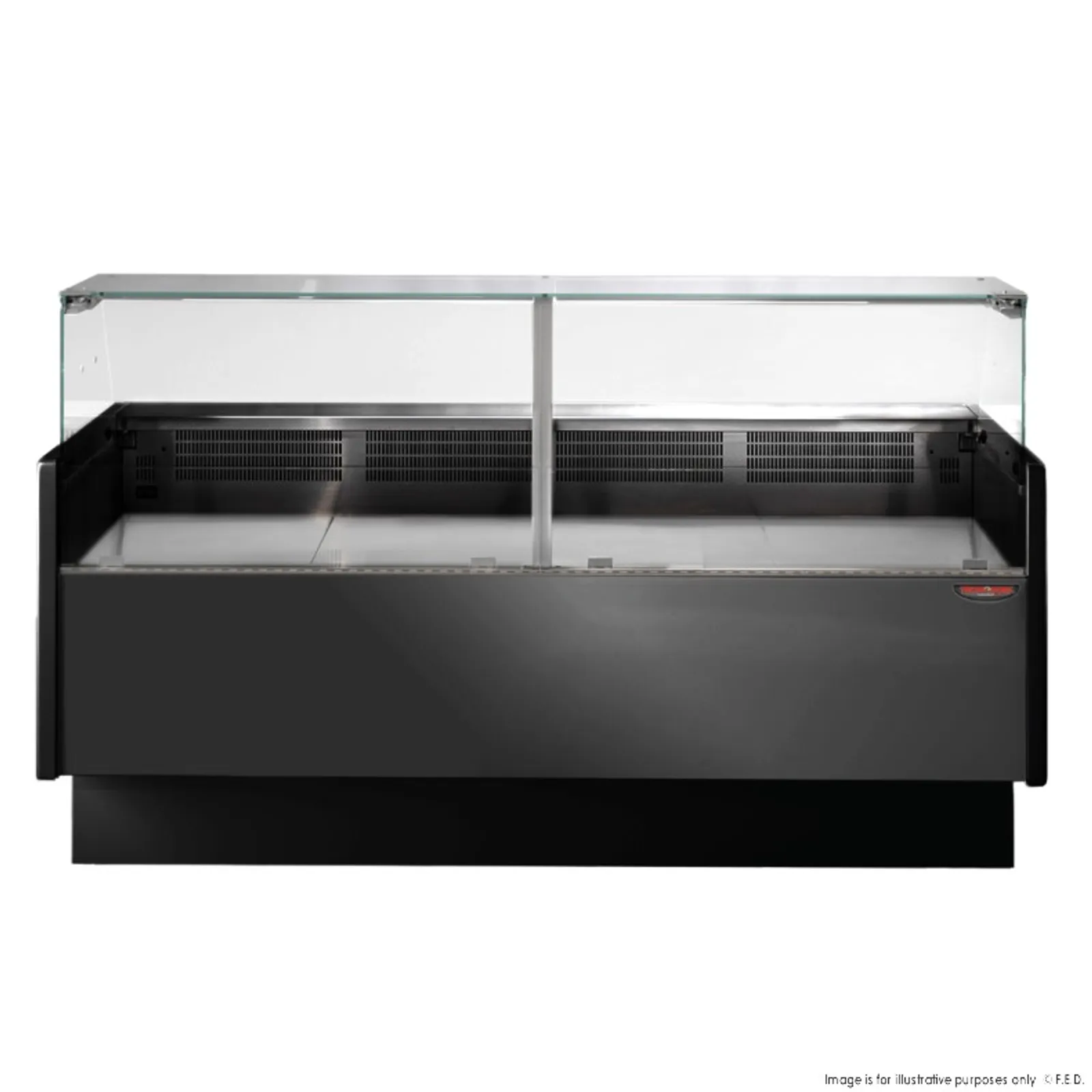 Tecnodom TDMR-0920B - Wide Deli Display with Storage and Castors