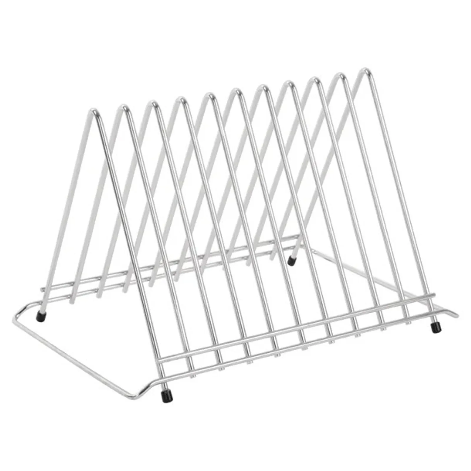 Hygiplas DP037 - Heavy Duty Chopping Board Rack Stainless Steel 10 slots