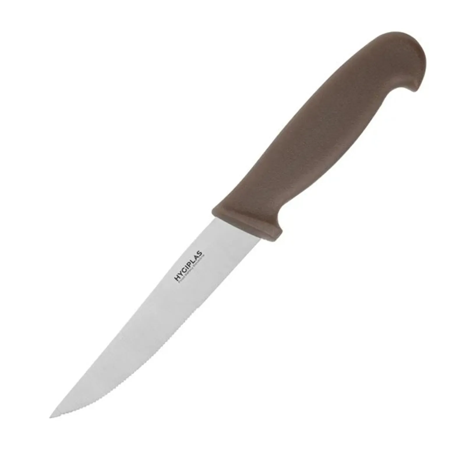 Hygiplas FX125 - Vegetable Knife Serrated Brown 105mm