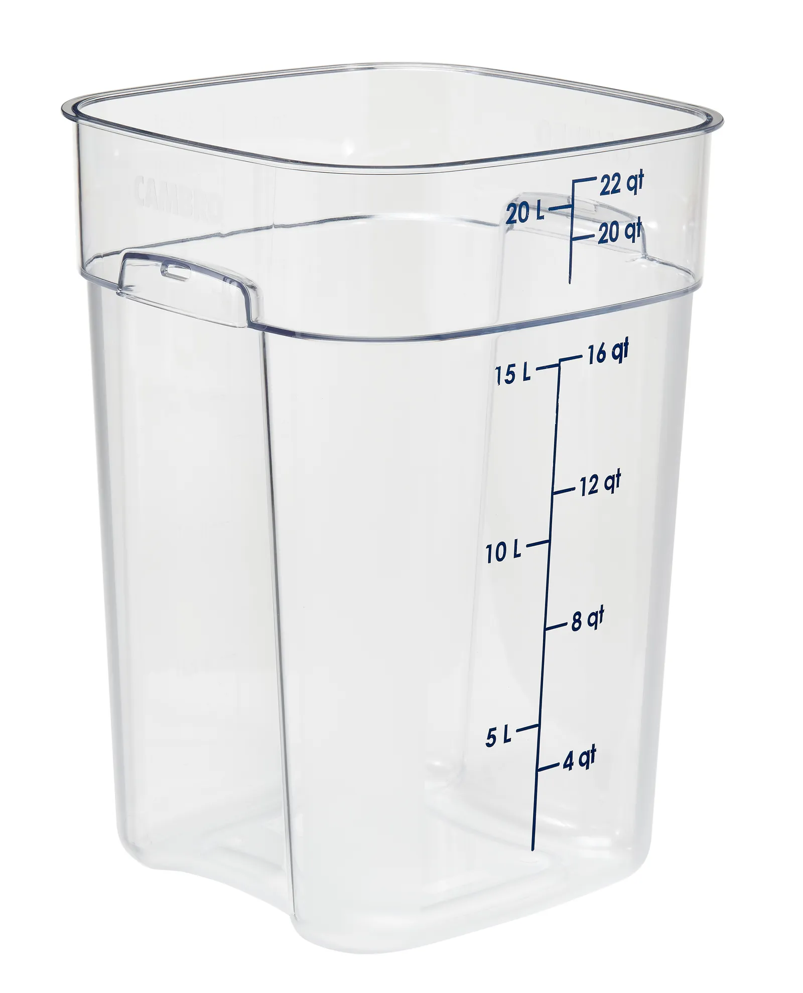 Cambro 22SFSPROCW - Camsquare FreshPro Storage Container 20.8L Clear