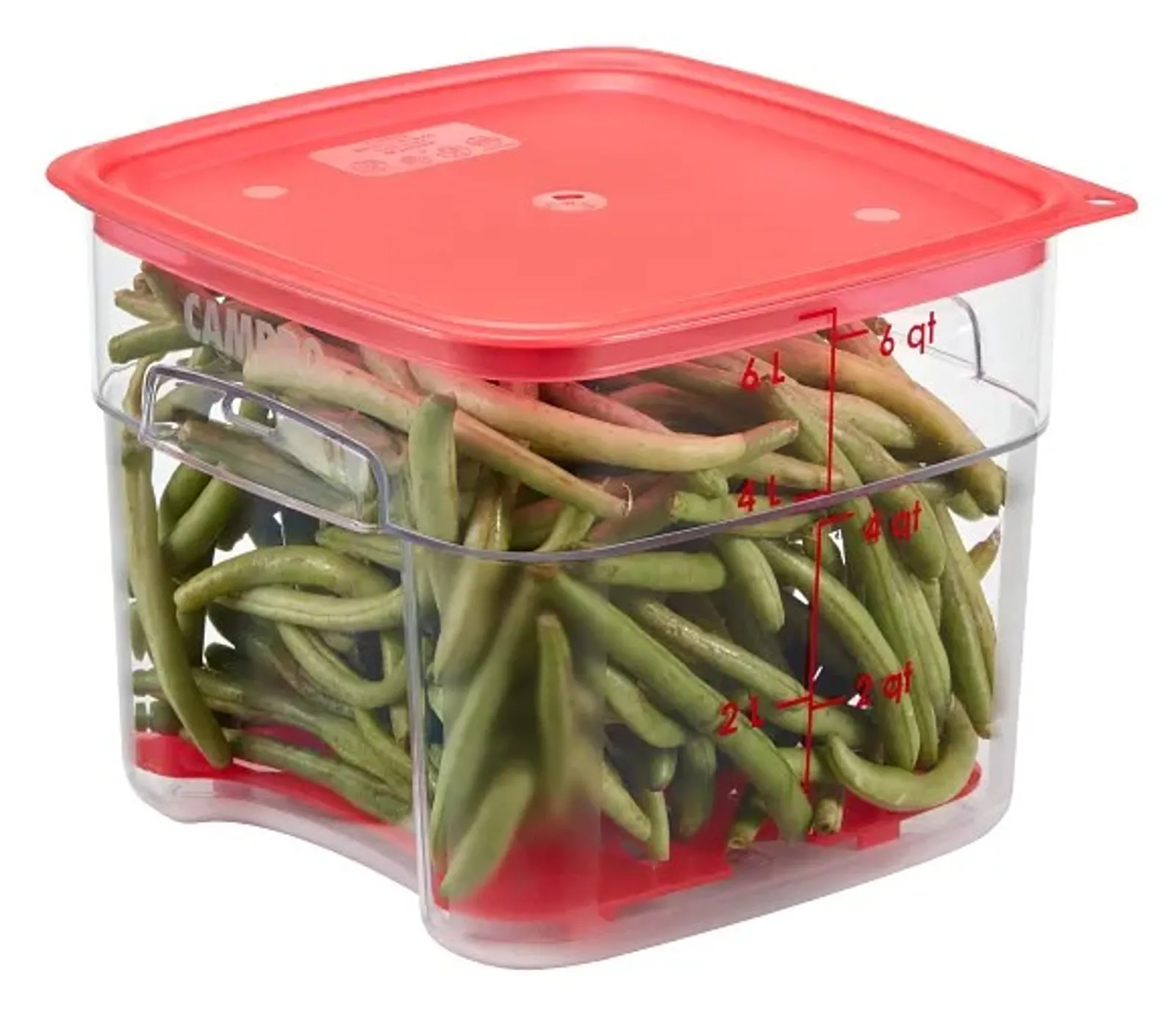 Cambro 6SFSFPDPP - Camsquare FreshPro Drain Shelves 5.7 & 7.7L Red