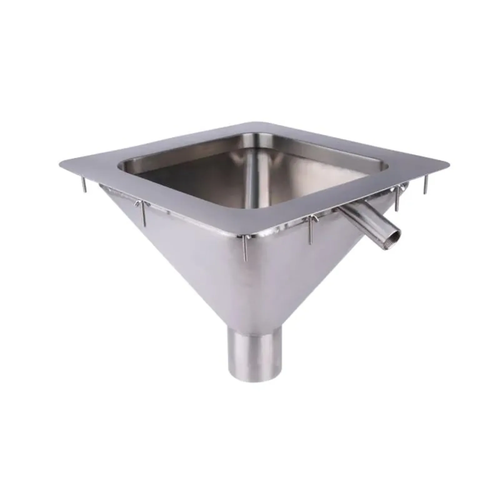 3Monkeez FRSS-DI450-316 - Square to Conical Flushing Rim Sink - 450