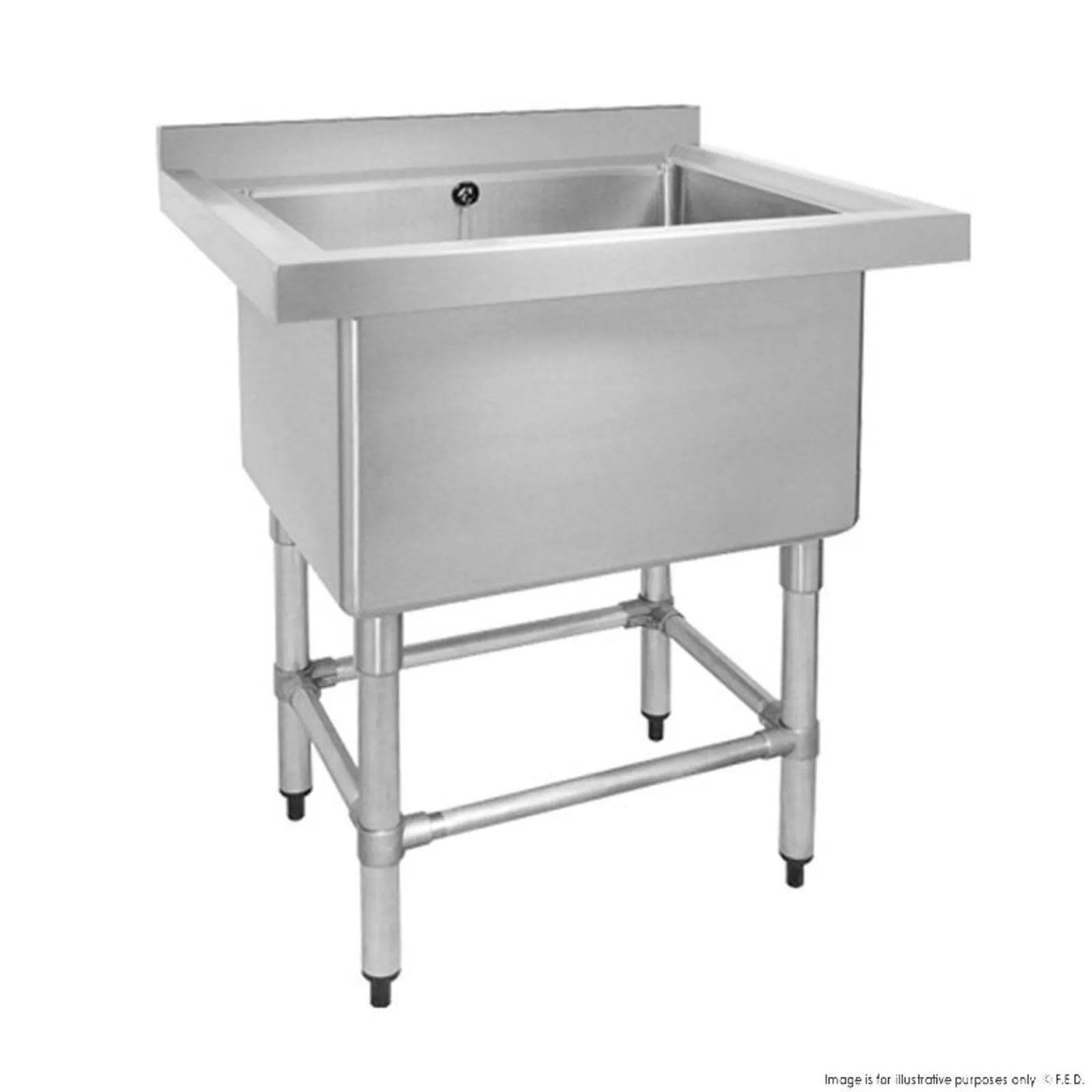 Modular Systems 770-6-SSB - Stainless Steel Single Deep Pot Sink