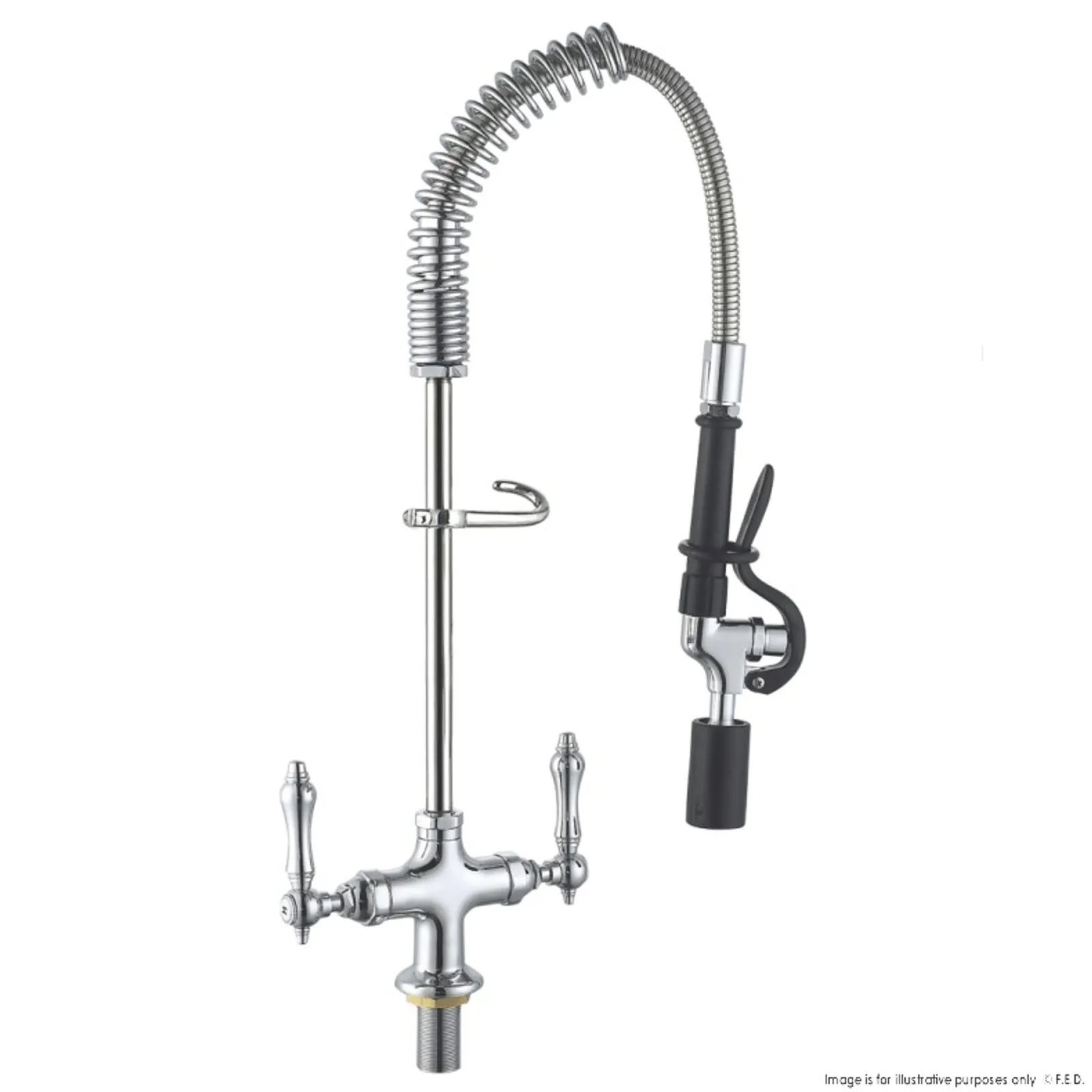 Sunmixer T98001MN-1C - Mini Pre Rinse Unit with 180mm Riser and 560mm Hose