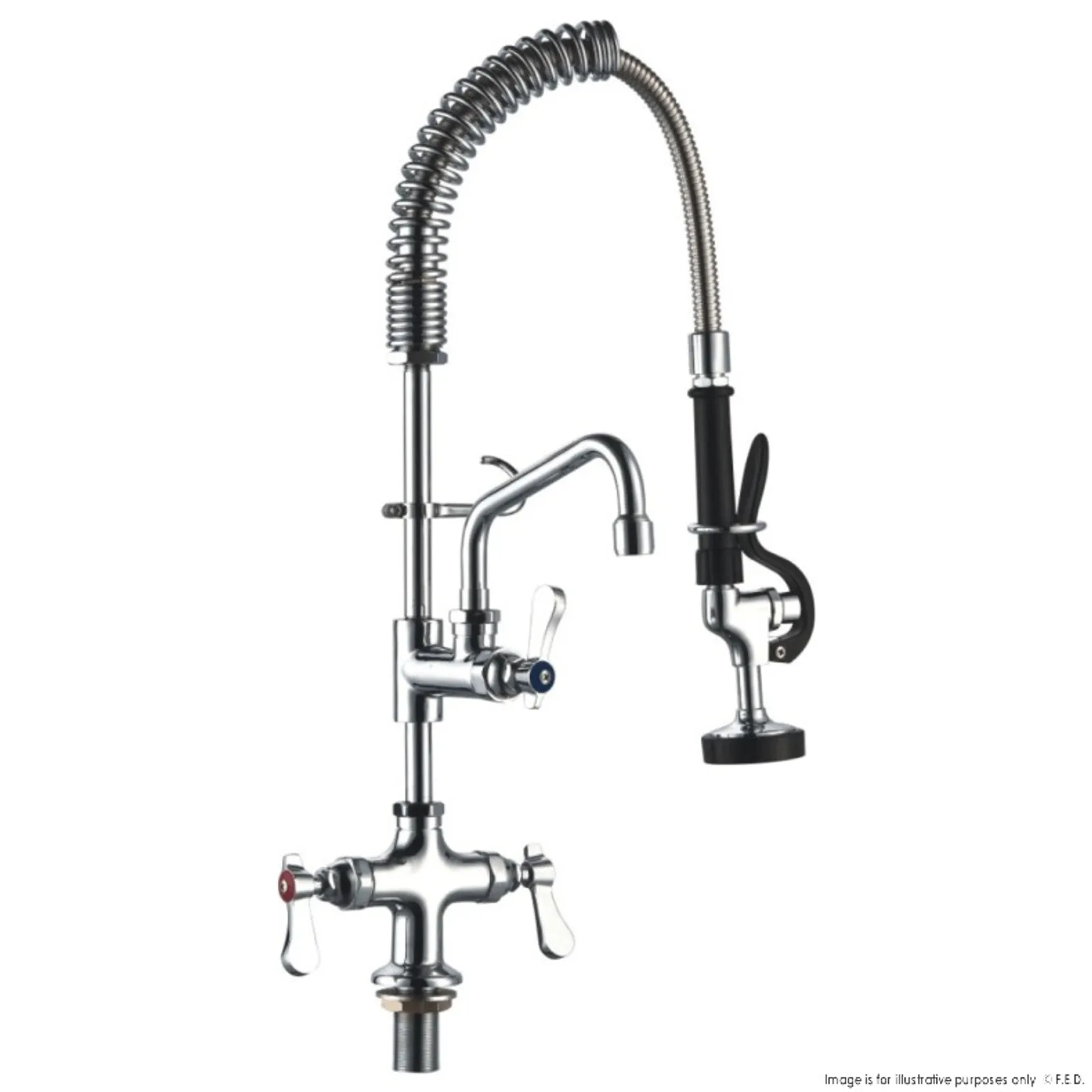 Sunmixer T98001MN-2 - Pre Rinse Unit with Add-on Faucet and 152mm Swing Nozzle