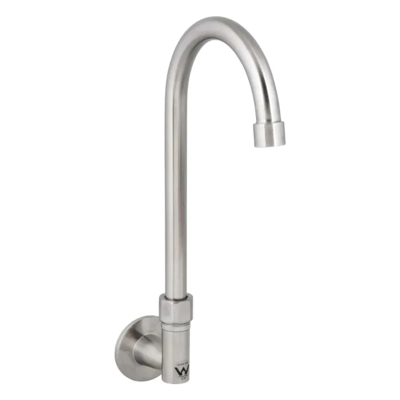 Guardian Tapware T-3MWEG12 - Stainless Steel Wall Elbow with 12" Gooseneck Swivel Spout