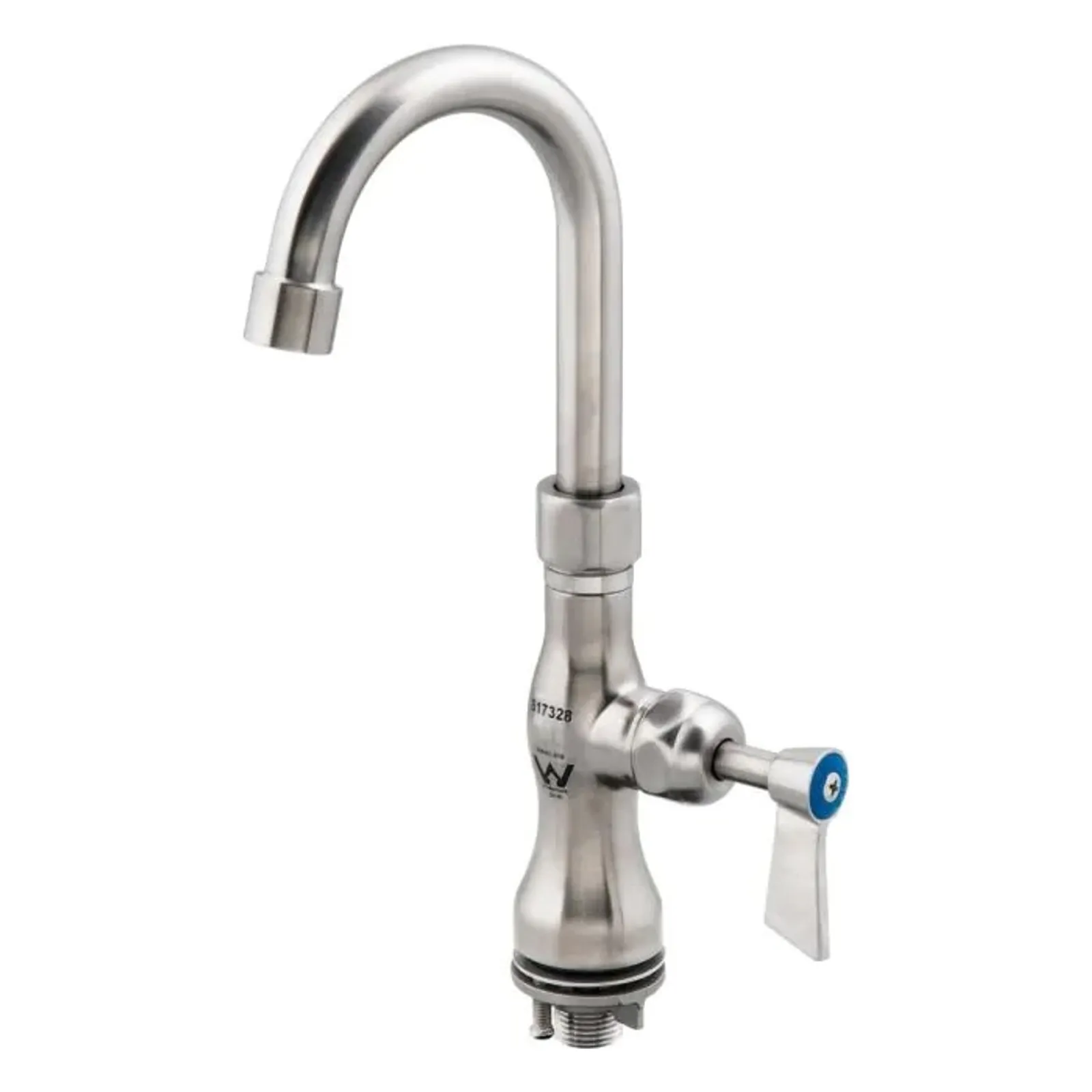 Guardian Tapware T-3MSHG07 - Stainless Steel Single Hob Mount Body with Single Control and Gooseneck Spout