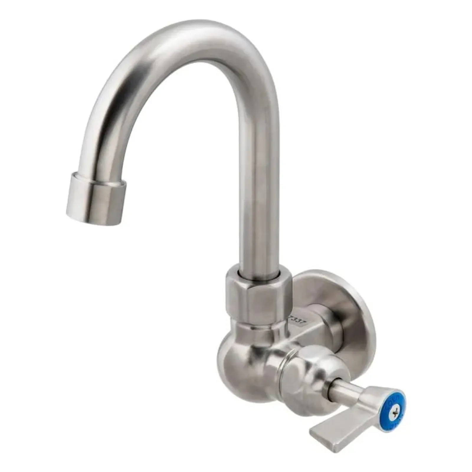 Guardian Tapware T-3MSWG07 - Stainless Steel Single Wall Mount Body with Single Control and Gooseneck Swivel Spout