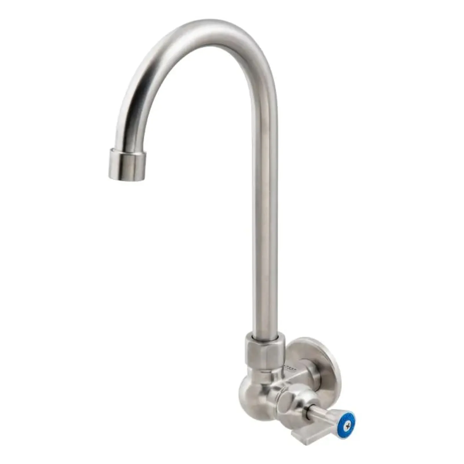 Guardian Tapware T-3MSWG12 - Stainless Steel Single Wall Mount Body with Single Control and 12" Gooseneck Swivel Spout
