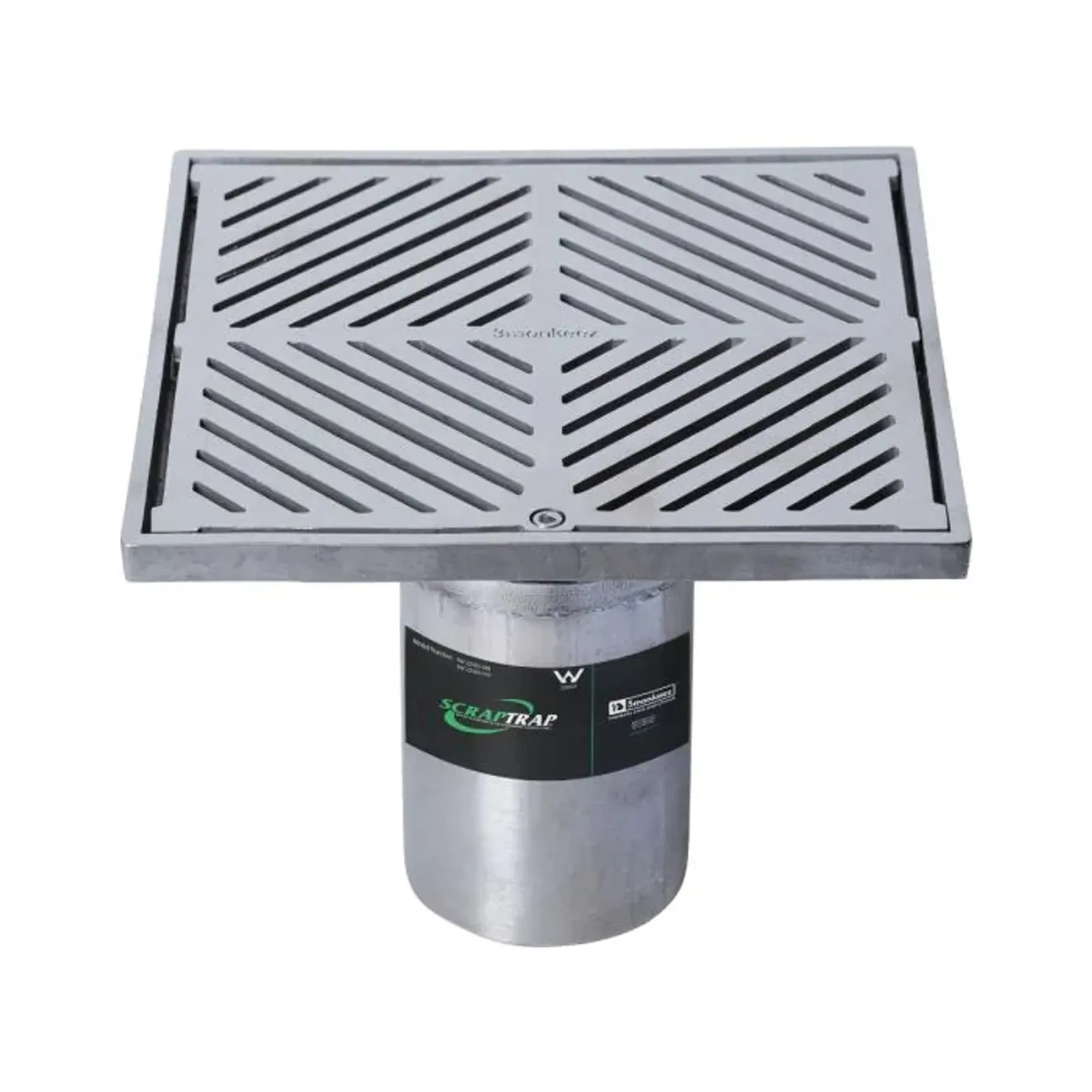 Scraptrap FW-225BS-316 - 225mm Square Floor Waste Arrestor (Heel Proof)