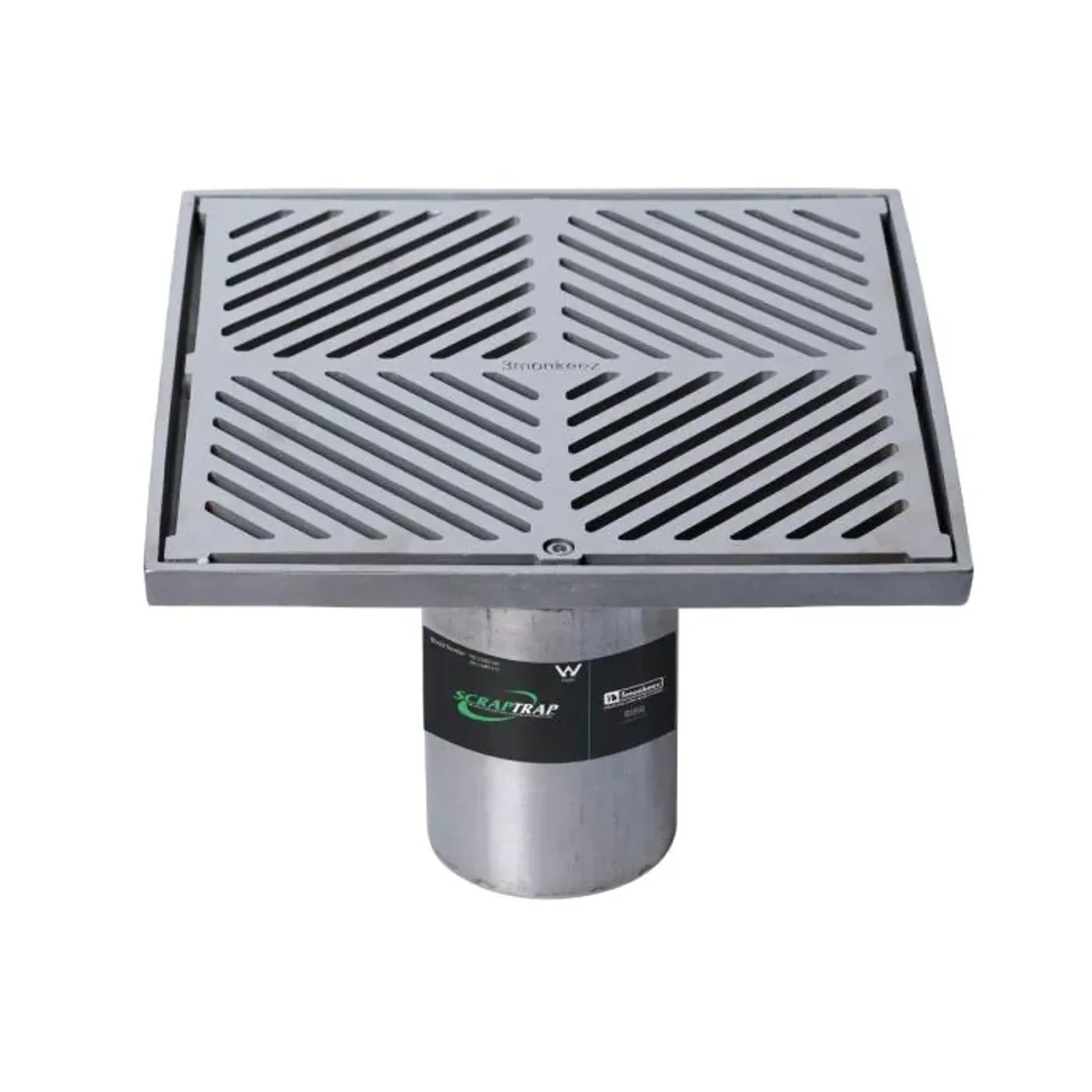 Scraptrap FW-250BS-316 - 250mm Square Floor Waste Arrestor (Heel Proof)