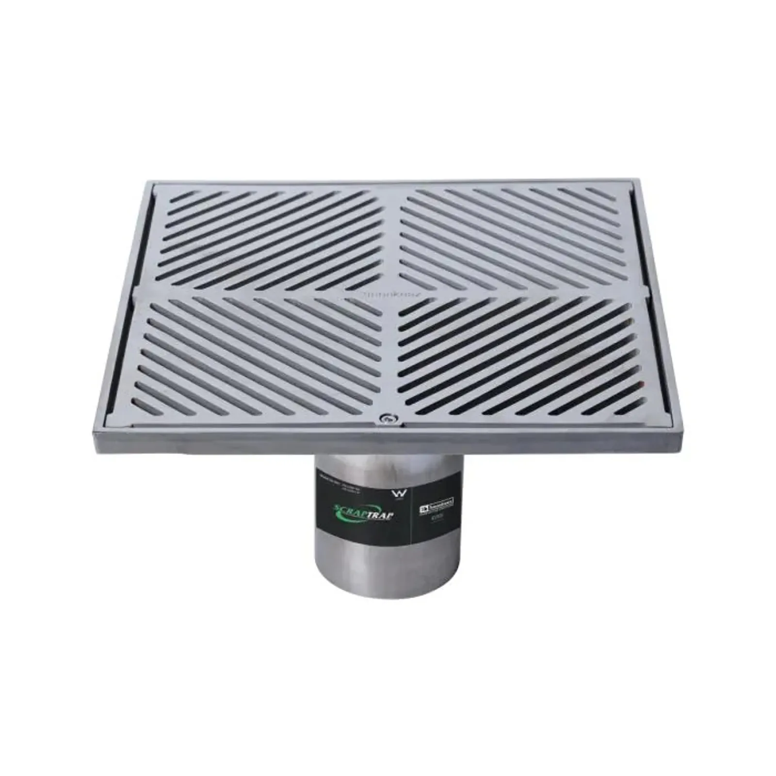 Scraptrap FW-300BS-316 - 300mm Square Floor Waste Arrestor (Heel Proof)