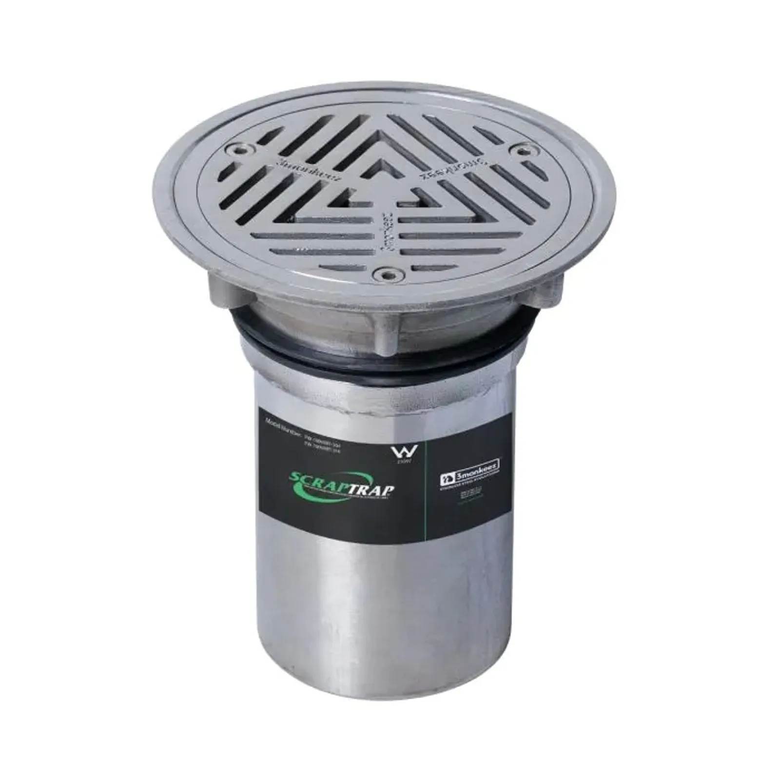 Scraptrap FW-100VRBT-316 - 150mm Round Vinyl Floor Waste Arrestor