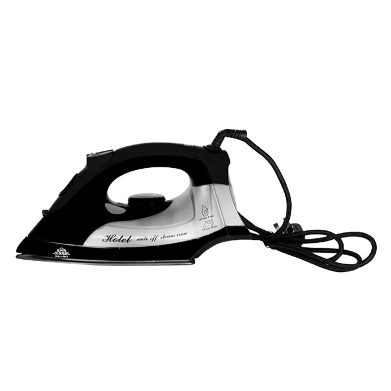 Noble & Price DD773 - Steam Iron Black Adjustable Temp/Self clean/Auto Shut-off 1600W