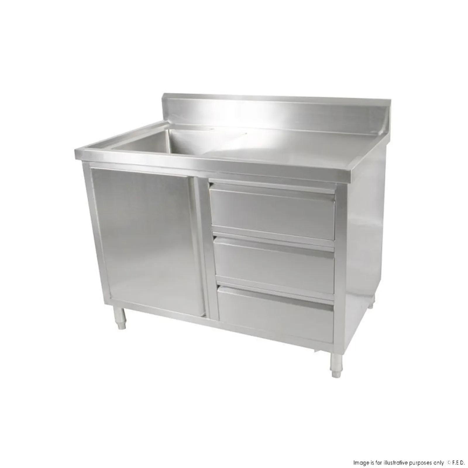 Modular Systems SC-6-1200L-H - Cabinet with Left Sink