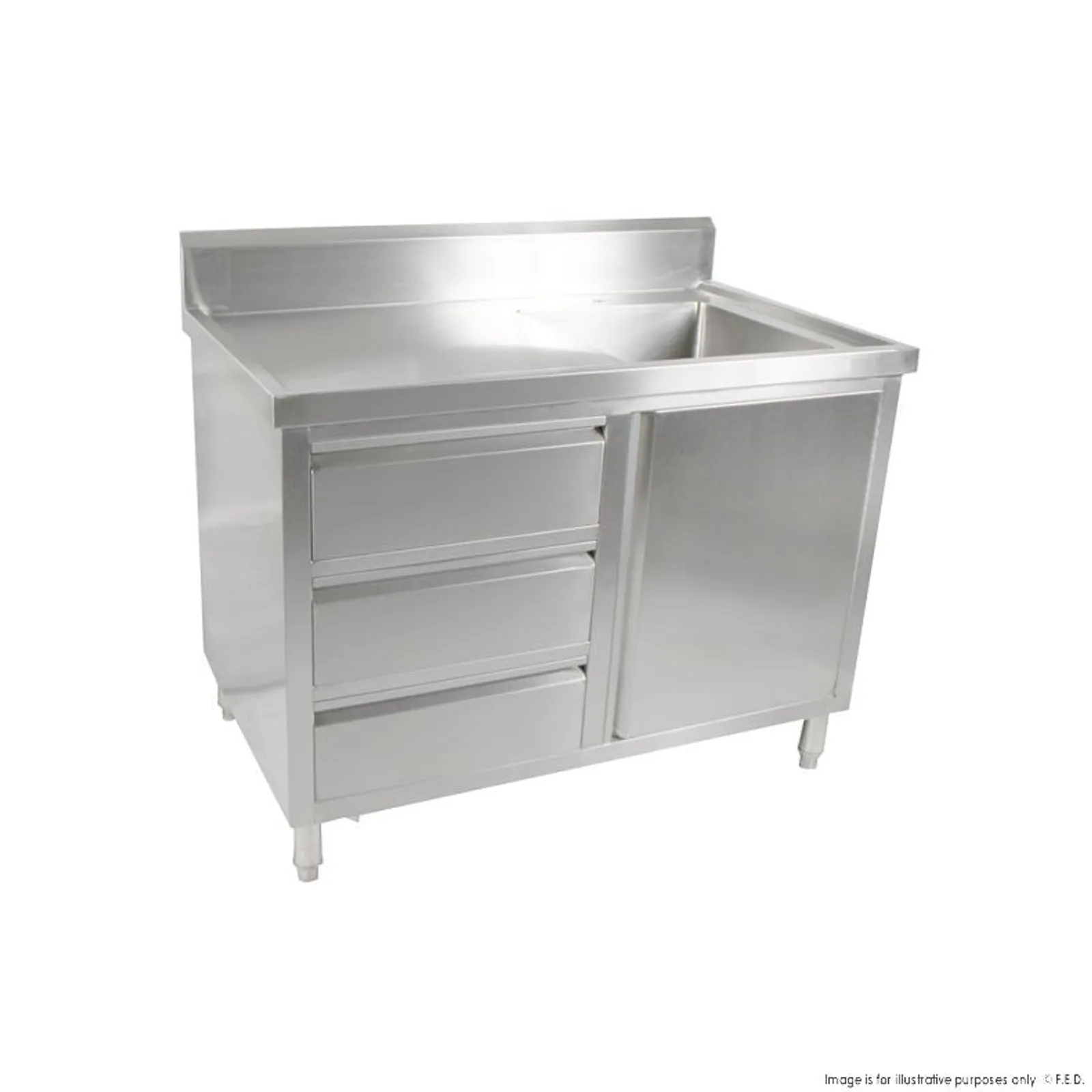 Modular Systems SC-6-1200R-H - Cabinet with Right Sink