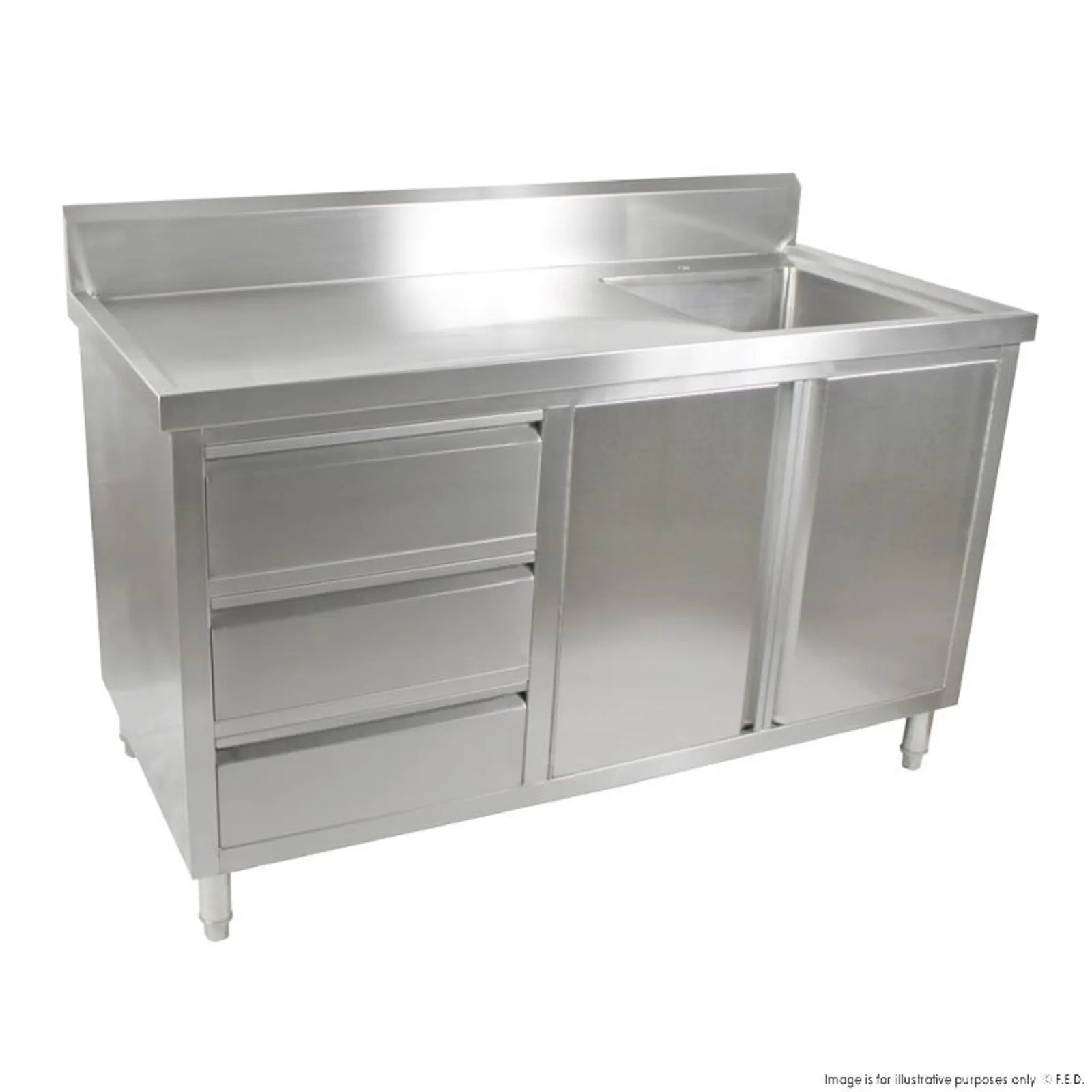 Modular Systems SC-6-1500R-H - Cabinet with Right Sink