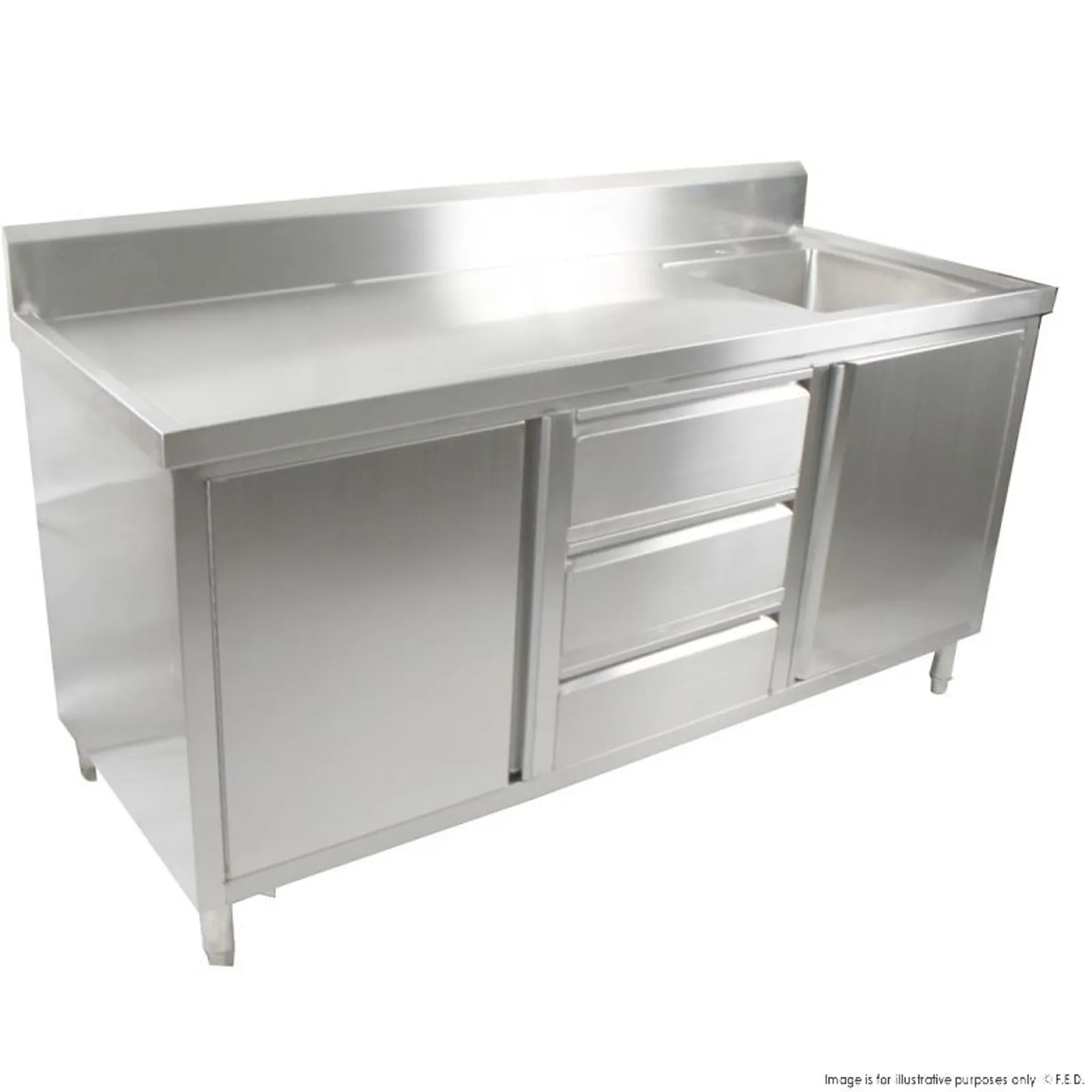 Modular Systems SC-6-1800R-H - Cabinet with Right Sink