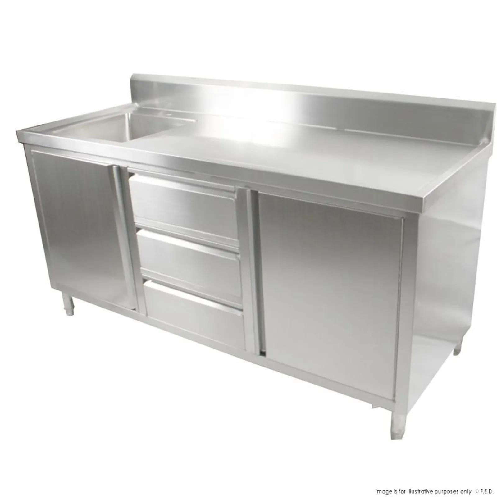 Modular Systems SC-6-2100L-H - Cabinet with Left Sink