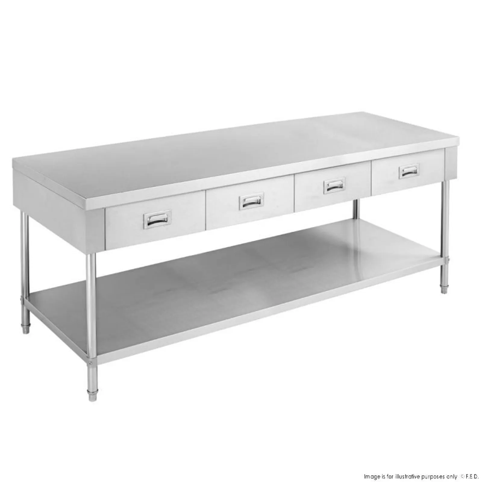 Modular Systems SWBD-6-1800 - Work Bench with 4 Drawers and Undershelf