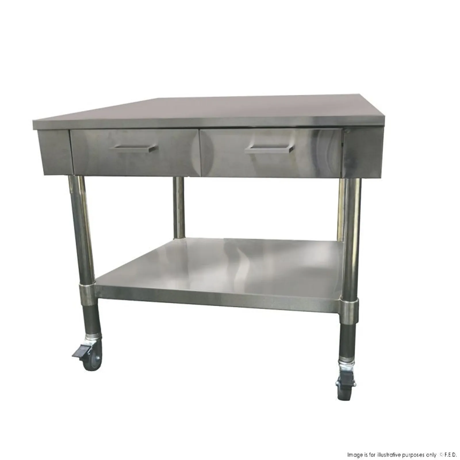 Modular Systems SWBD7-2 - Work Bench with 2 Drawers and Undershelf