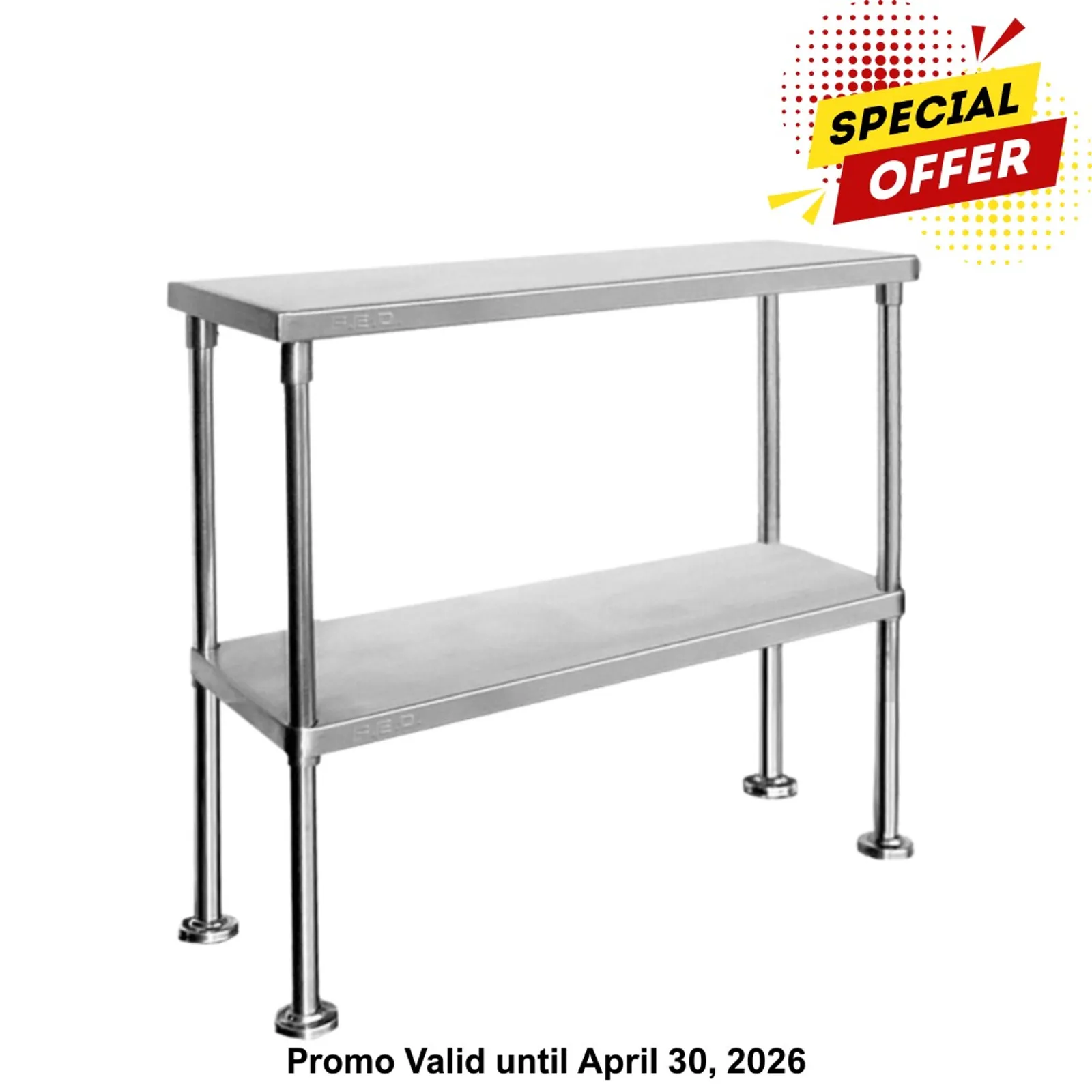 Modular Systems WBO2-1200-400 - Double Tier 400mm Deep Workbench Overshelf