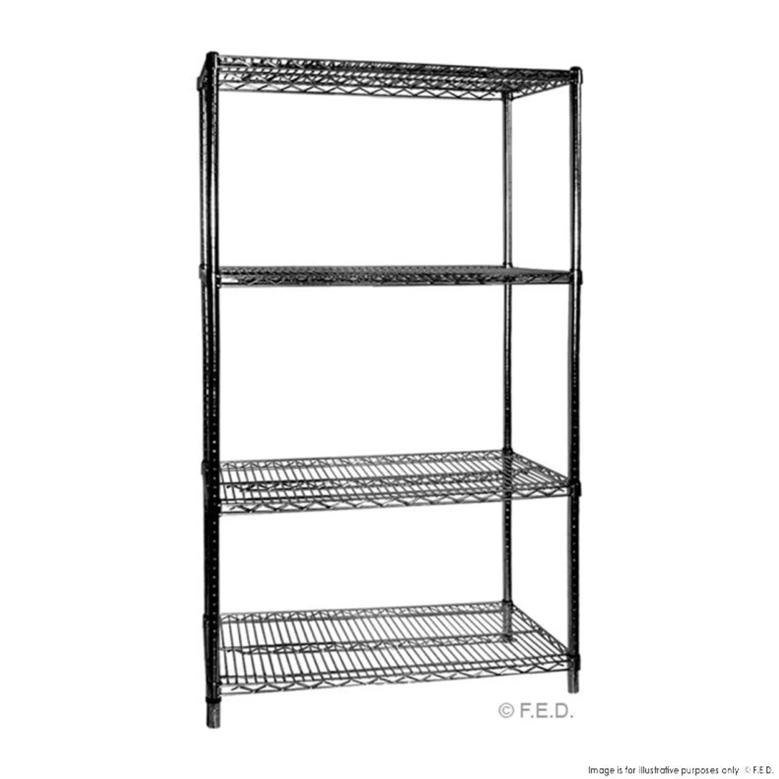 Modular Systems B24/24 - Four Tier Shelving