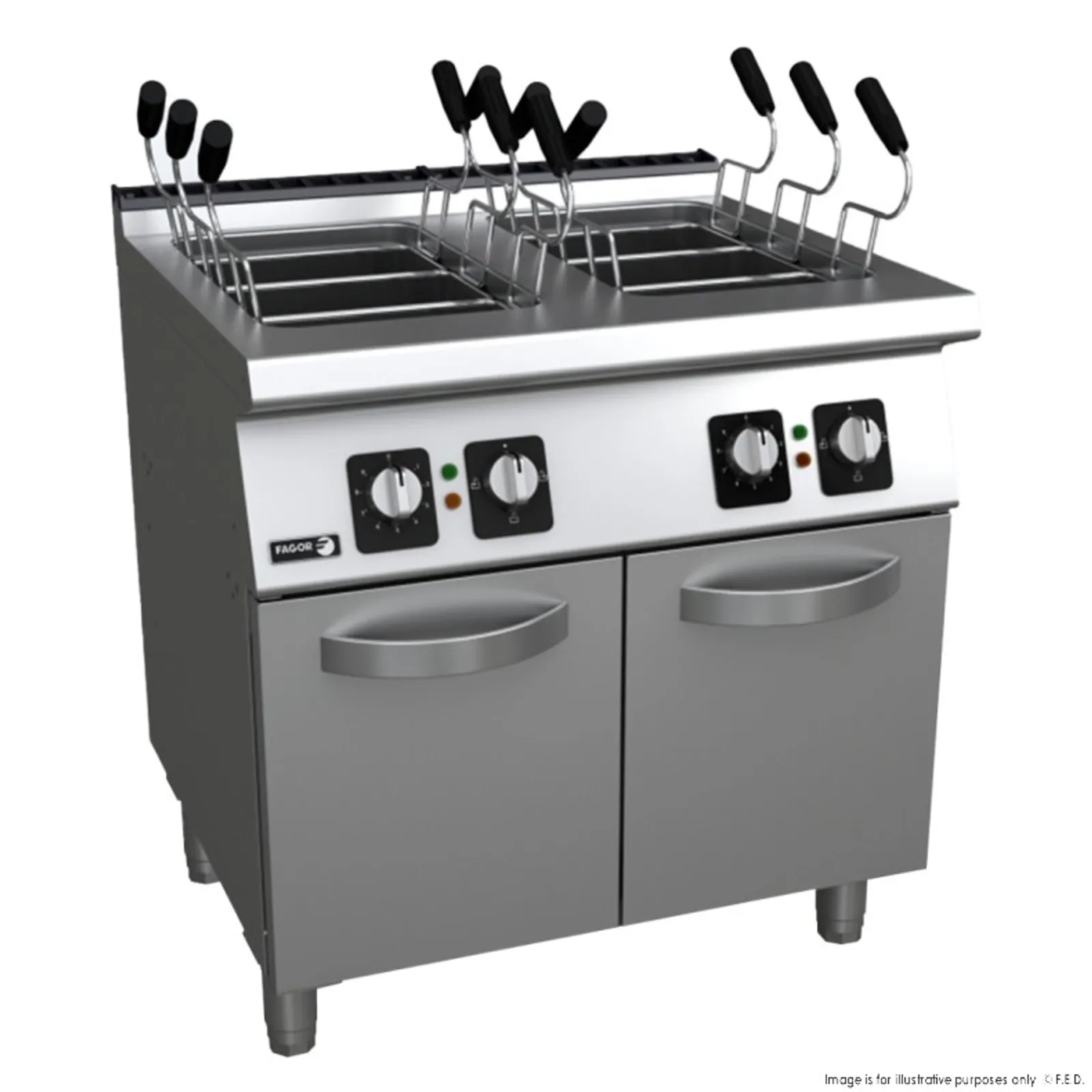 Fagor Professional CP-E7240 - Kore 700 Series Electric Pasta Cooker with 6 Baskets