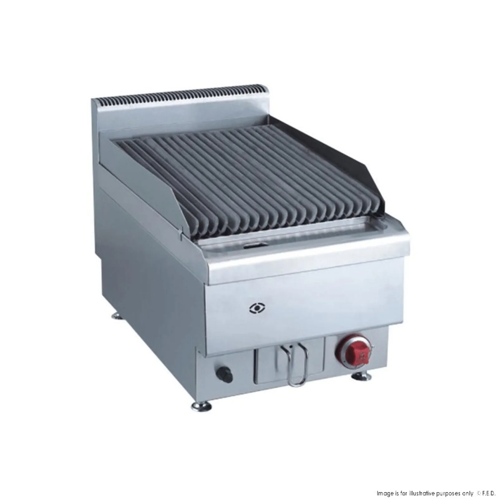 Gasmax JUS-TRH40E - Benchtop Gas Lava Rock Grill