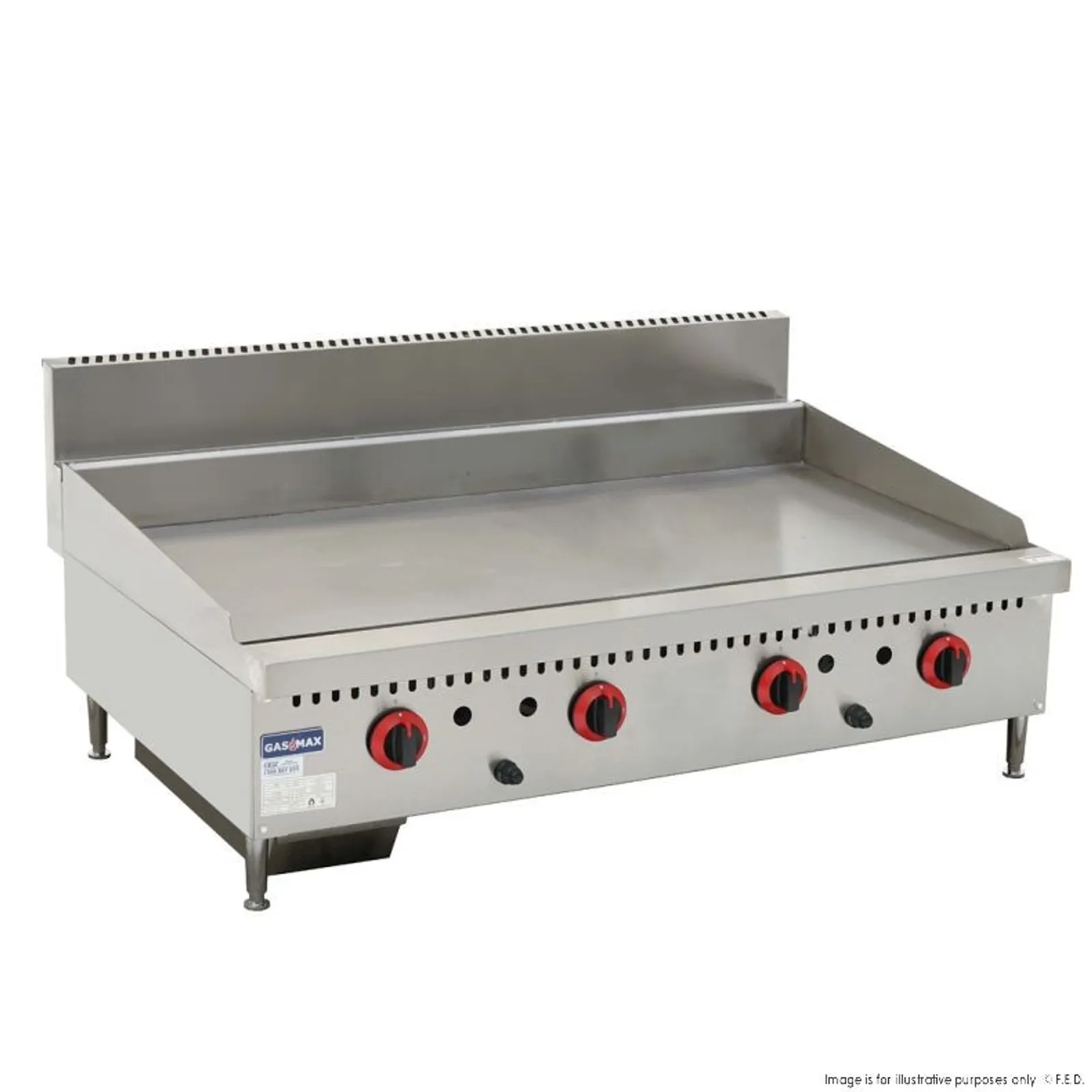 Gasmax GG-48 - Four Burner NG Griddle Top