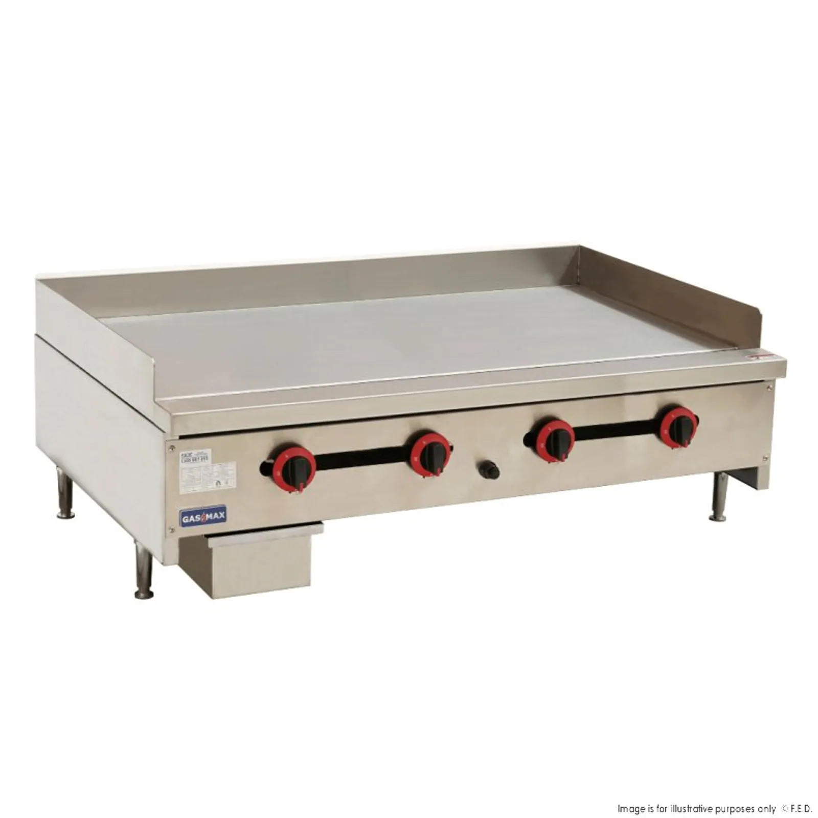 Gasmax RGT-48ELPG - Four Burner Griddle LPG