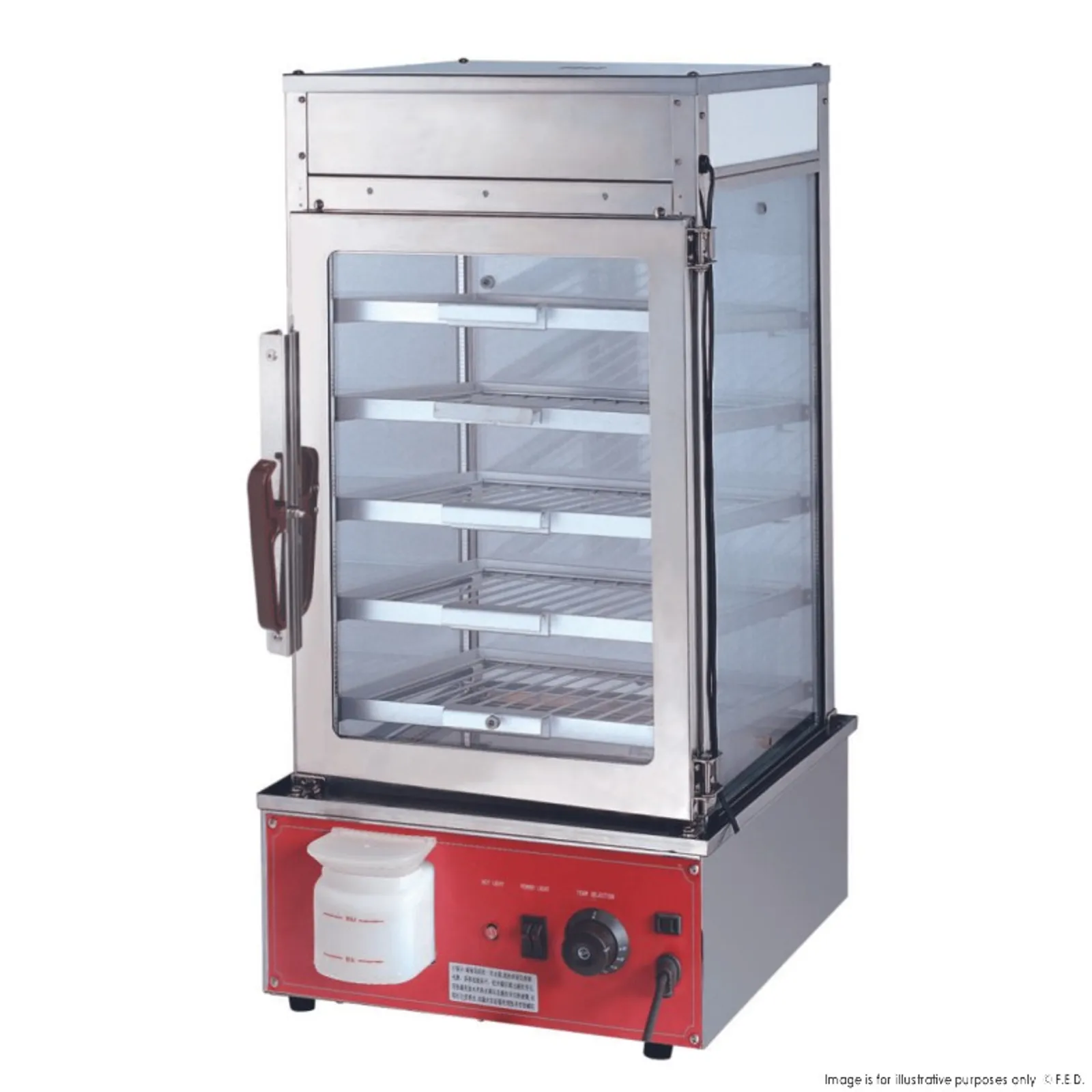 Benchstar MME-500H-S - Heavy Duty Electric Steamer Display Cabinet 1.2kw