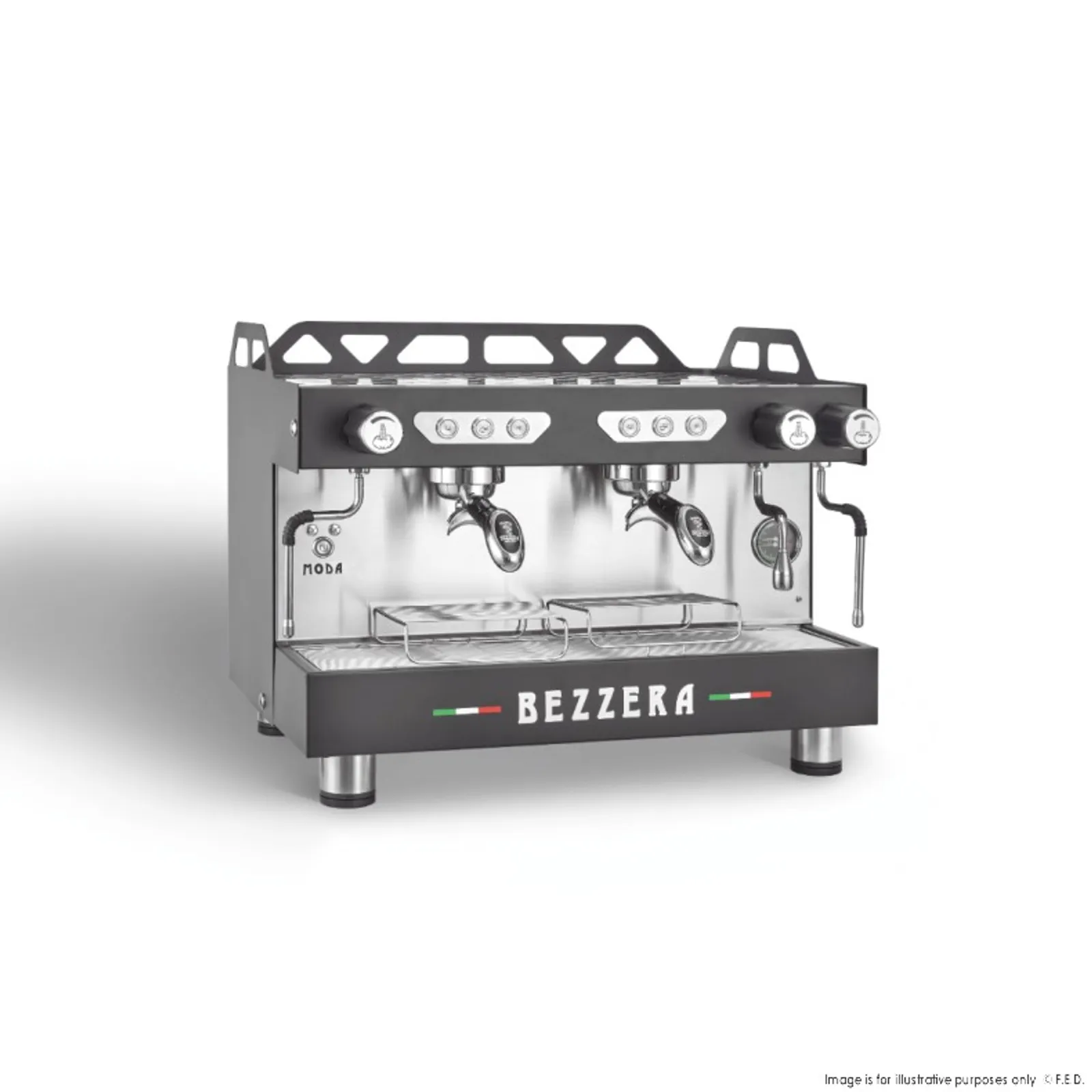 Bezzera MODADE2B - MODA DE 2 Group Espresso Machine Black