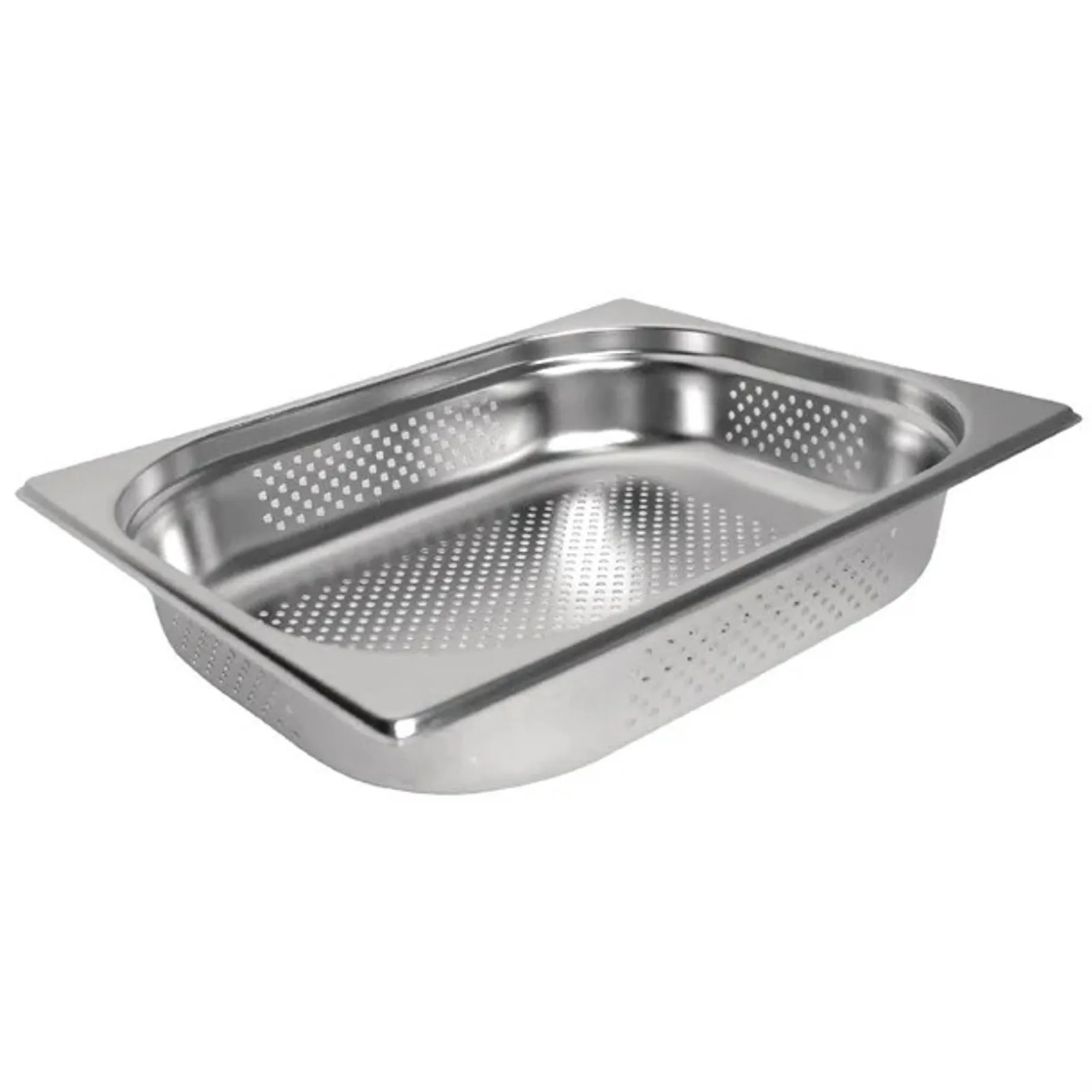 Vogue DN702 - Stainless Steel Perforated 1/2 Gastronorm Tray 100mm