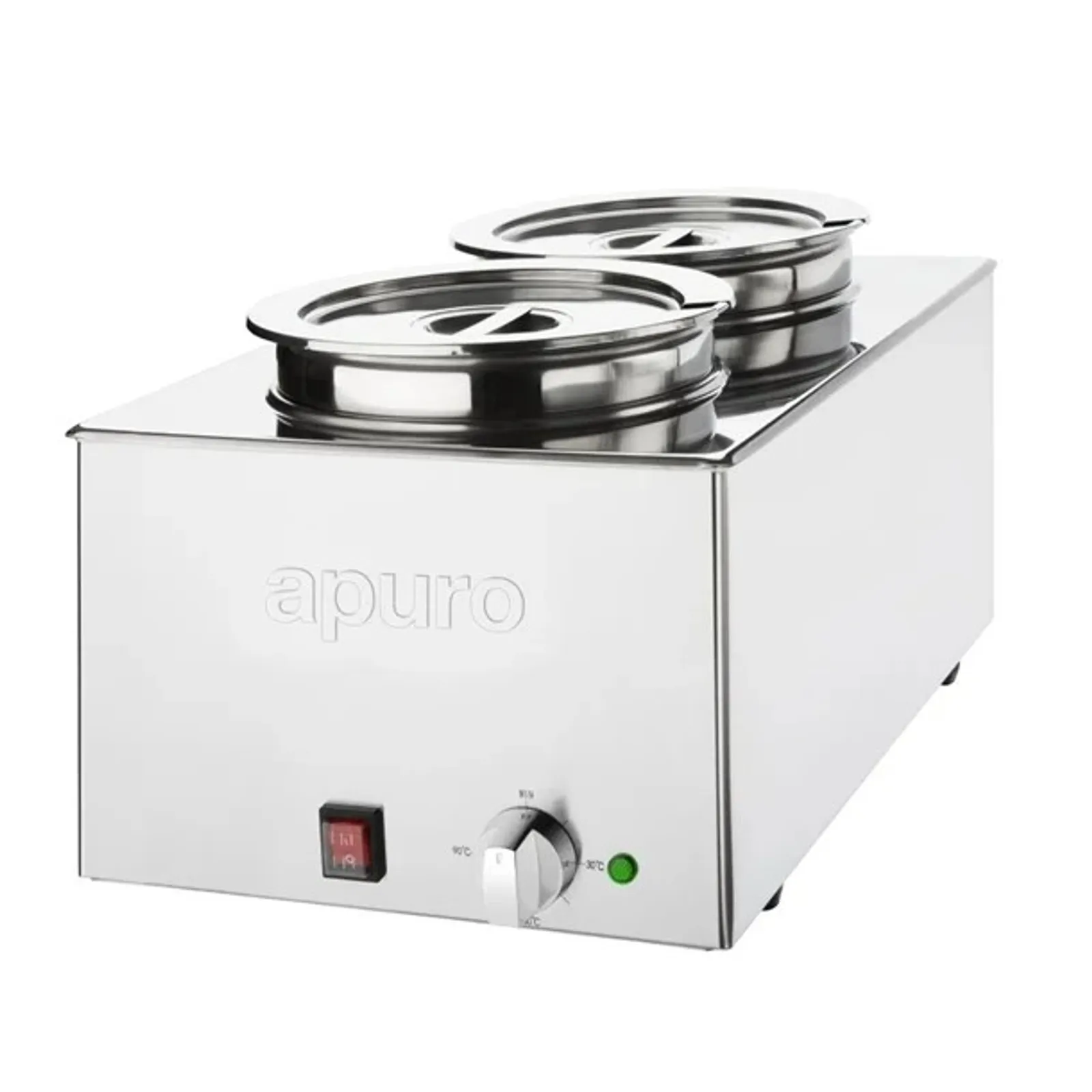 Apuro FT695-A - Bain-Marie with Round Pots 2x 5.2Ltr