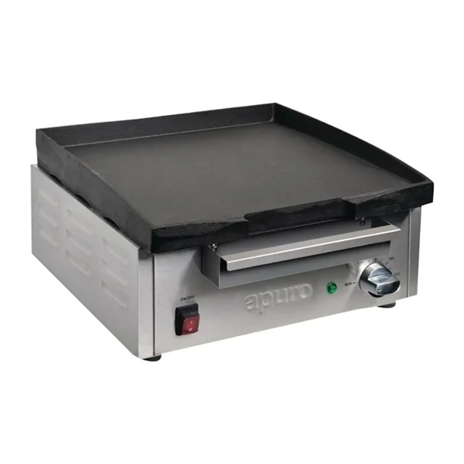 Apuro DC901-A - Large Countertop Cast Iron Griddle