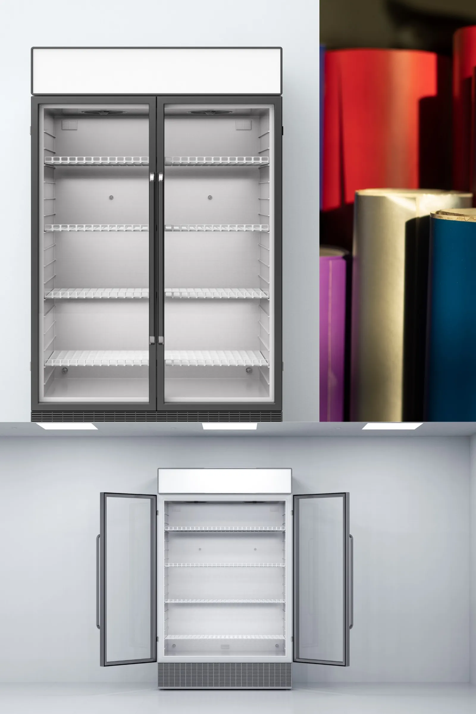 Customised Corporate Decal Refrigeration Vinyl Wrapping