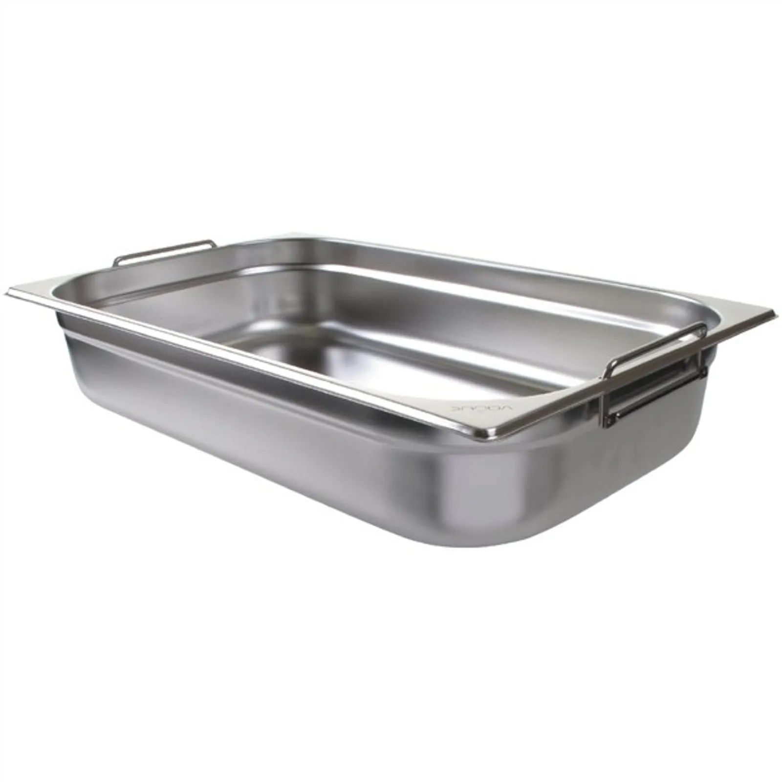Vogue CB179-A - Stainless Steel 1/1 Gastronorm Pan with Handles 100mm