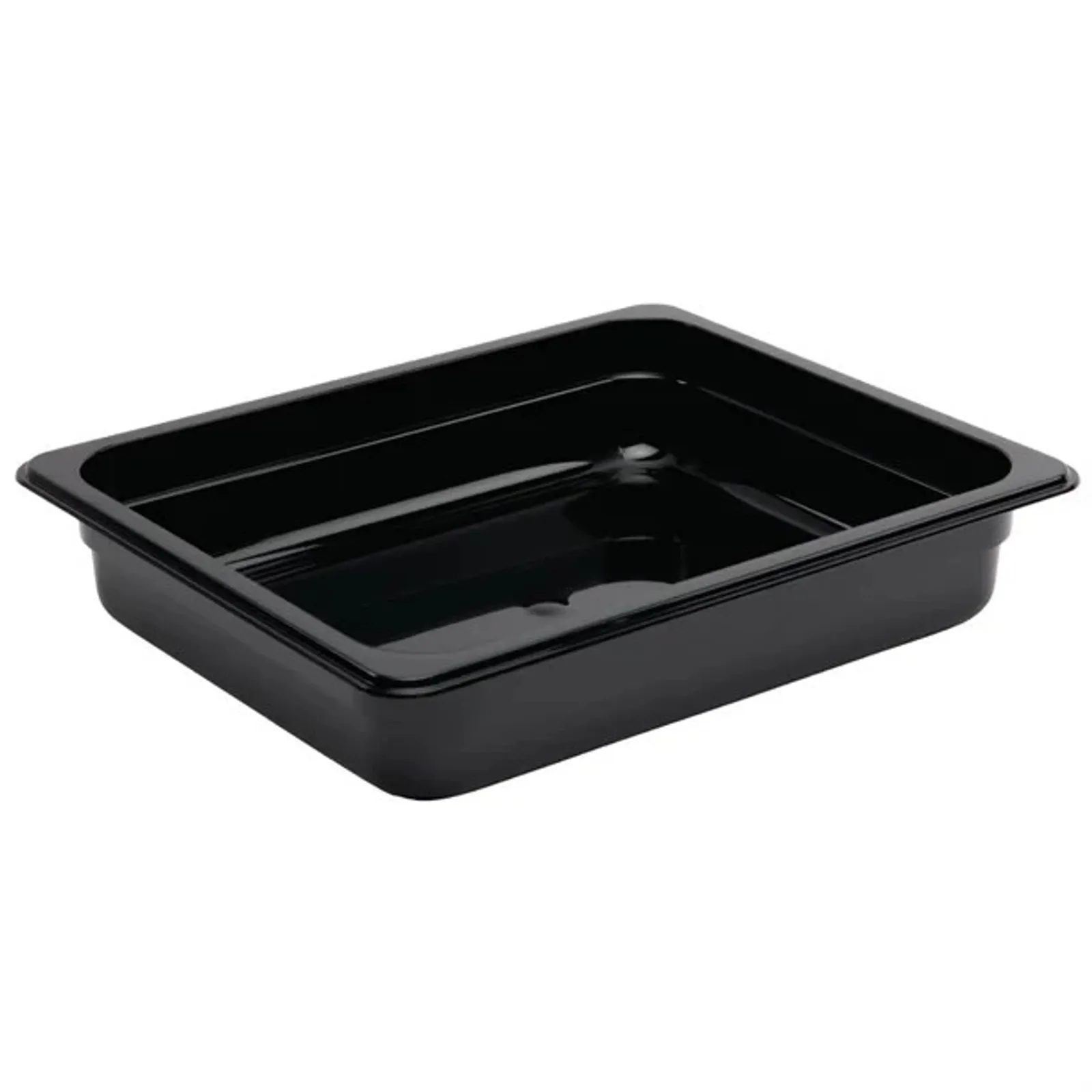 Vogue U458 - Black Polycarbonate 1/2 Gastronorm Tray 65mm