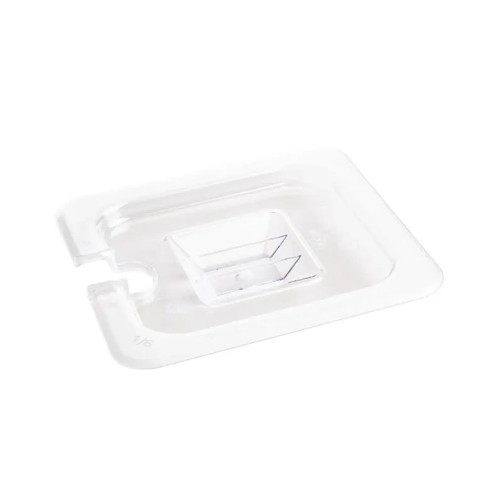 Vogue U254 - Clear Polycarbonate 1/6 Gastronorm Notched Lid