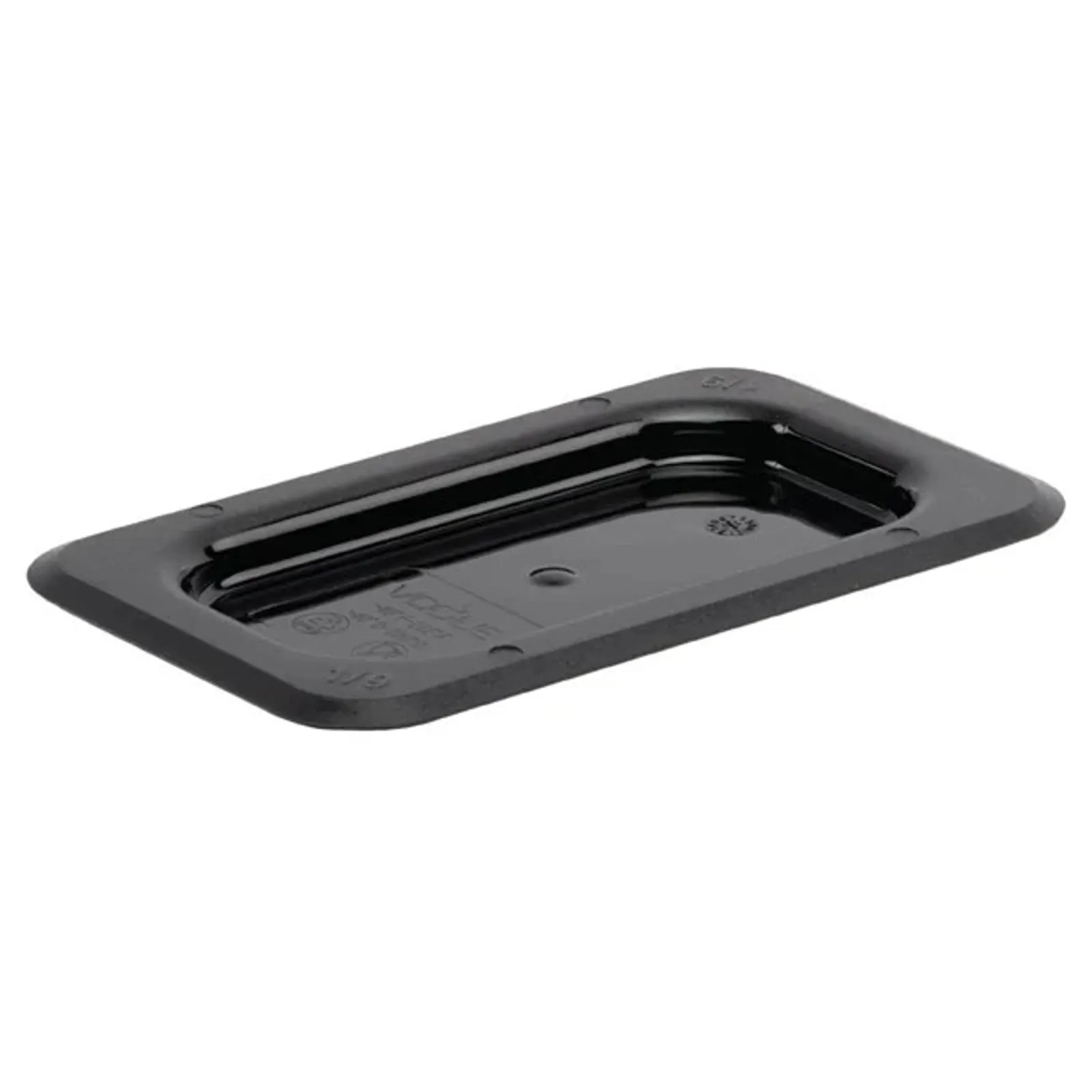Vogue U479 - Black Polycarbonate 1/9 Gastronorm Tray Lid